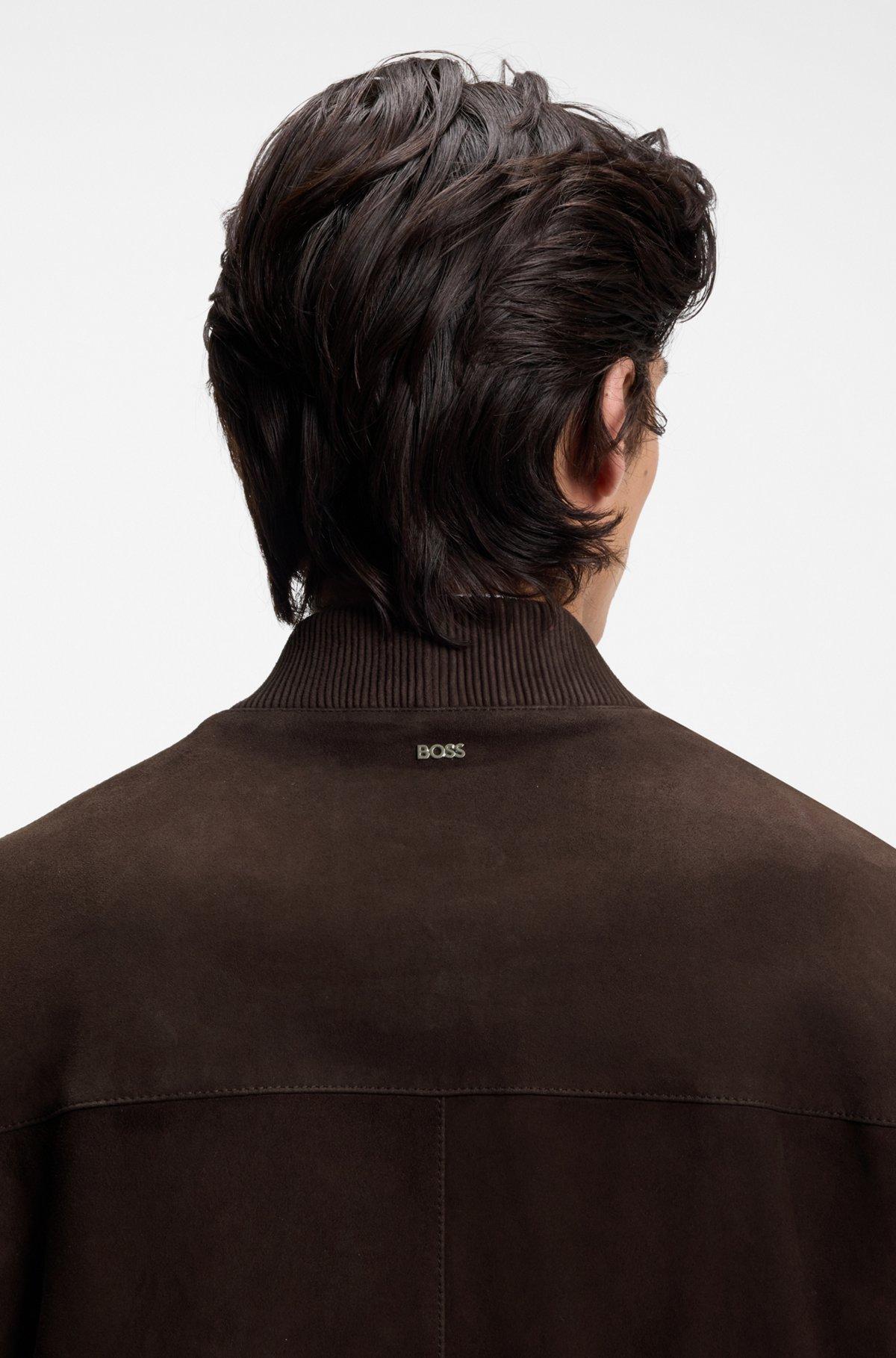 Regular-fit jacket in suede Product Image