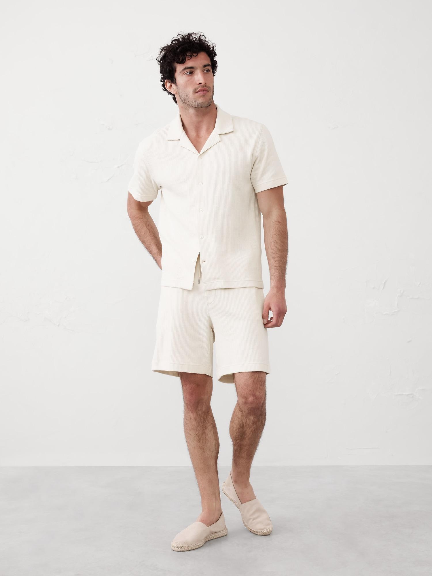 Crinkle Ribbed Polo Product Image