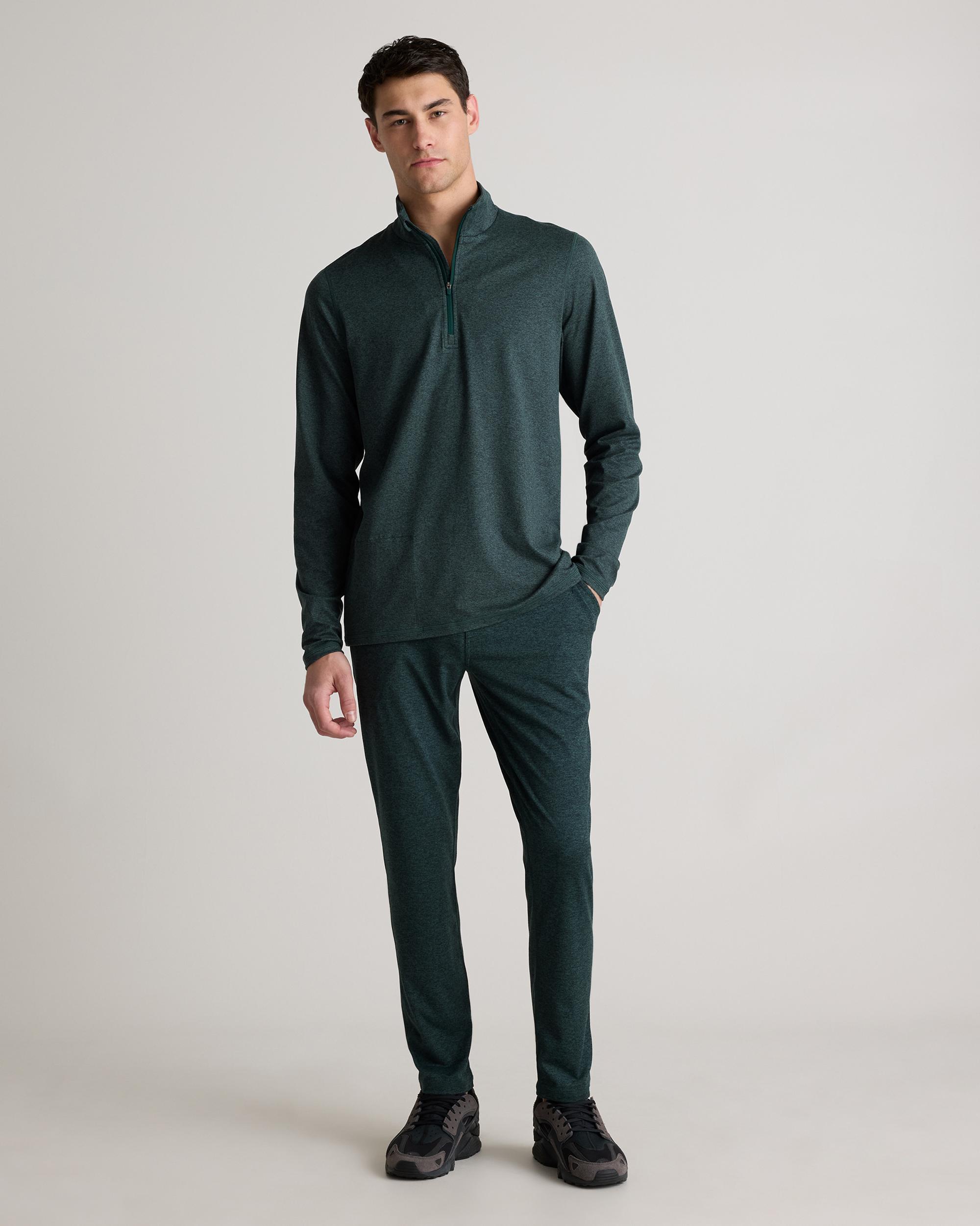 Quince | Men's Flowknit Performance Half-Zip Recycled Polyester Product Image