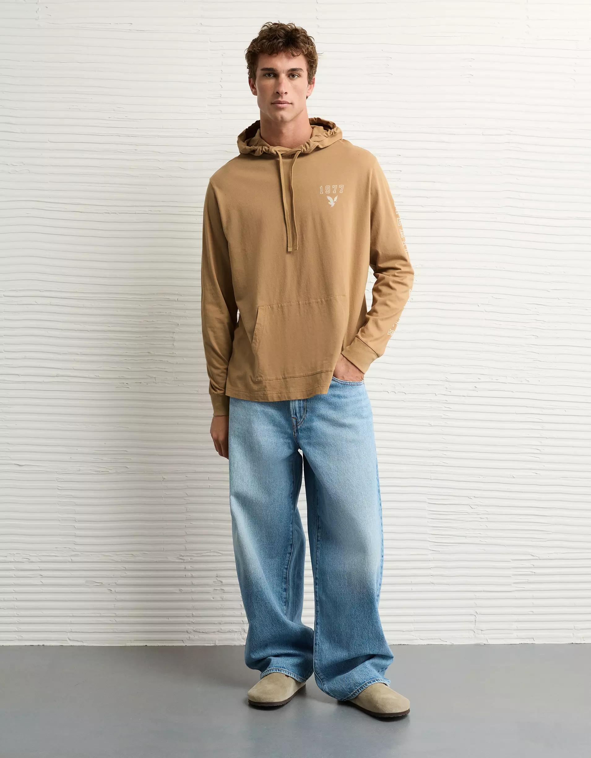 AE Icon Logo Graphic Hoodie T-Shirt Product Image