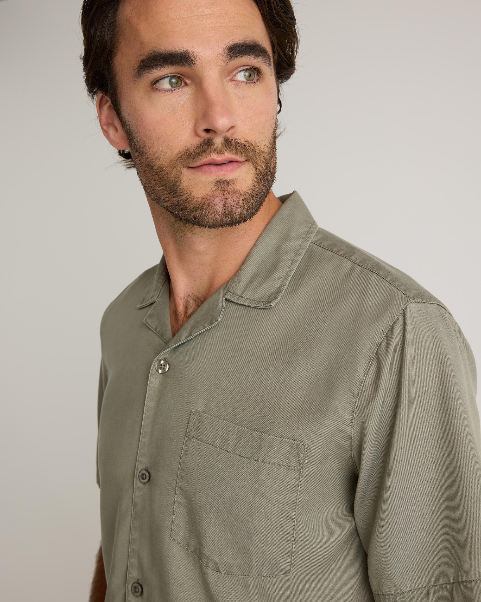 Quince | Men's Vintage Wash Tencel Camp Shirt Product Image
