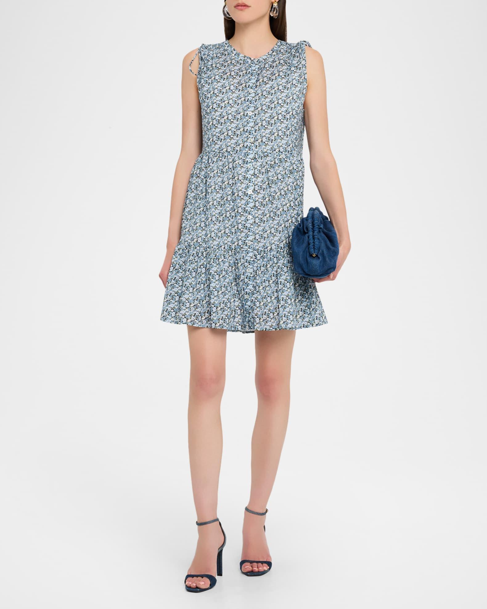 Yulianna Floral Tiered Button-Front Mini Dress Product Image