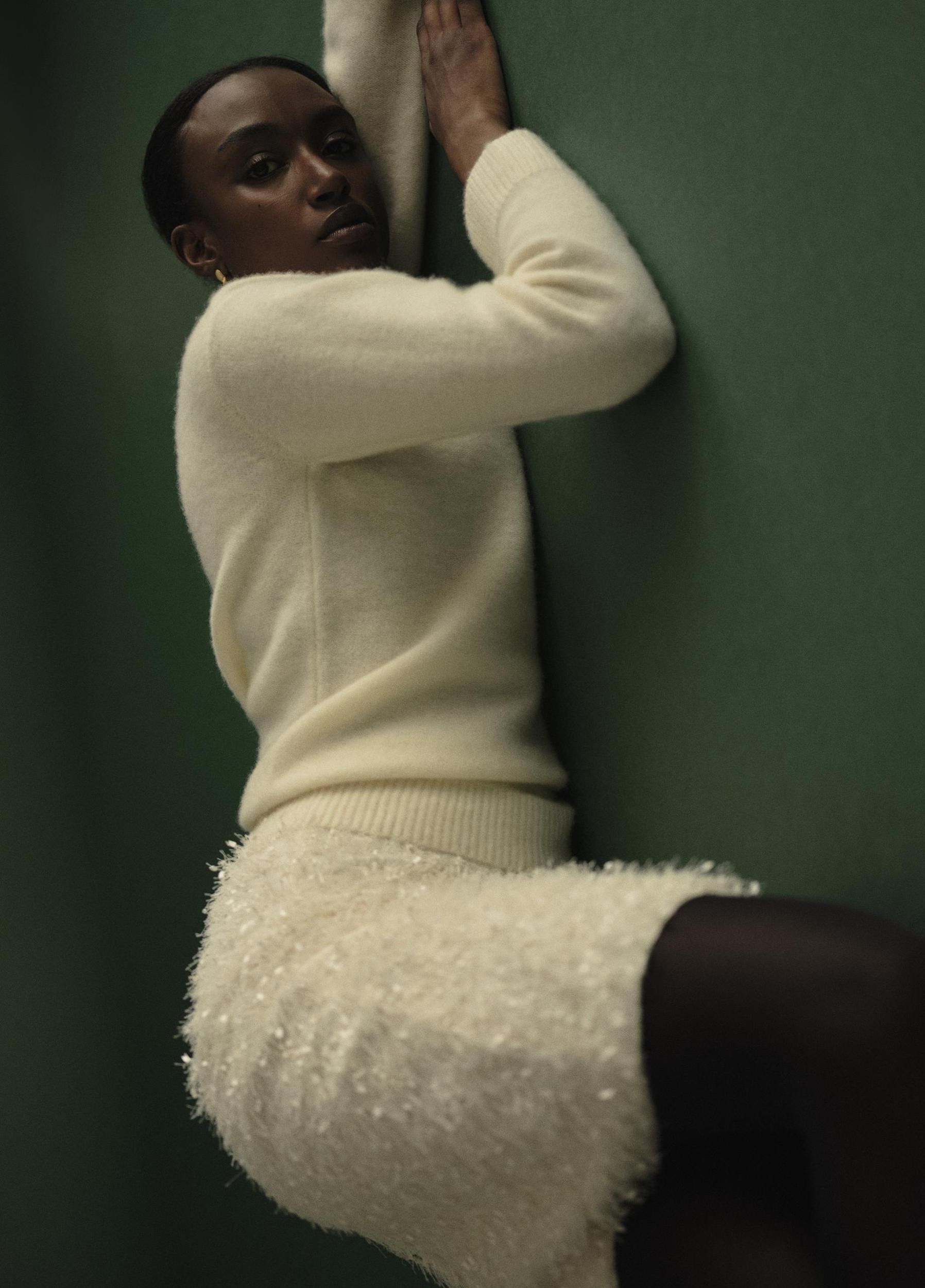 Plush Cashmere Crew Neck Sweater Product Image
