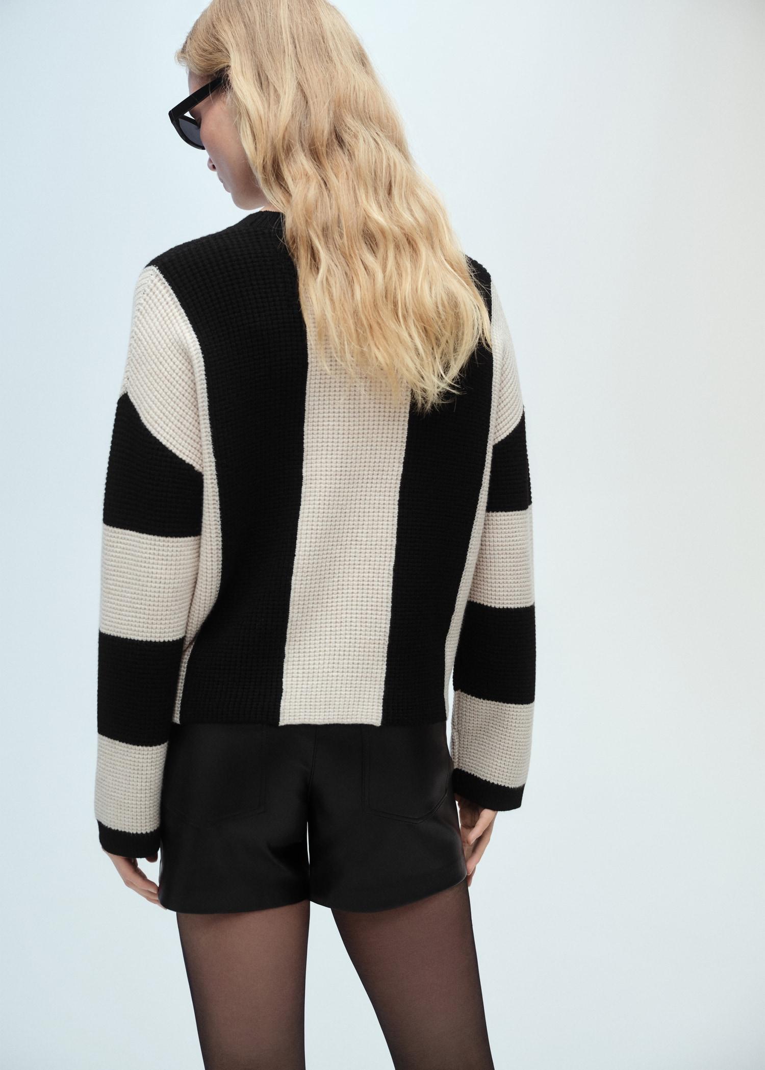 Knit striped sweater - Women | MANGO USA Product Image