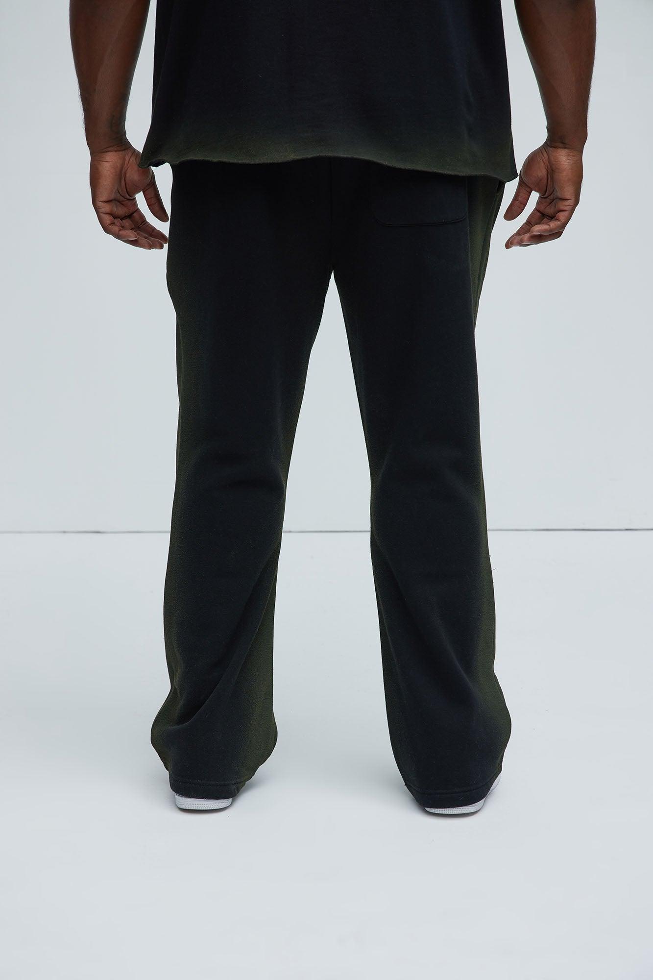 Tyson Blurred Lines Skinny Flare Sweatpants - Black Product Image