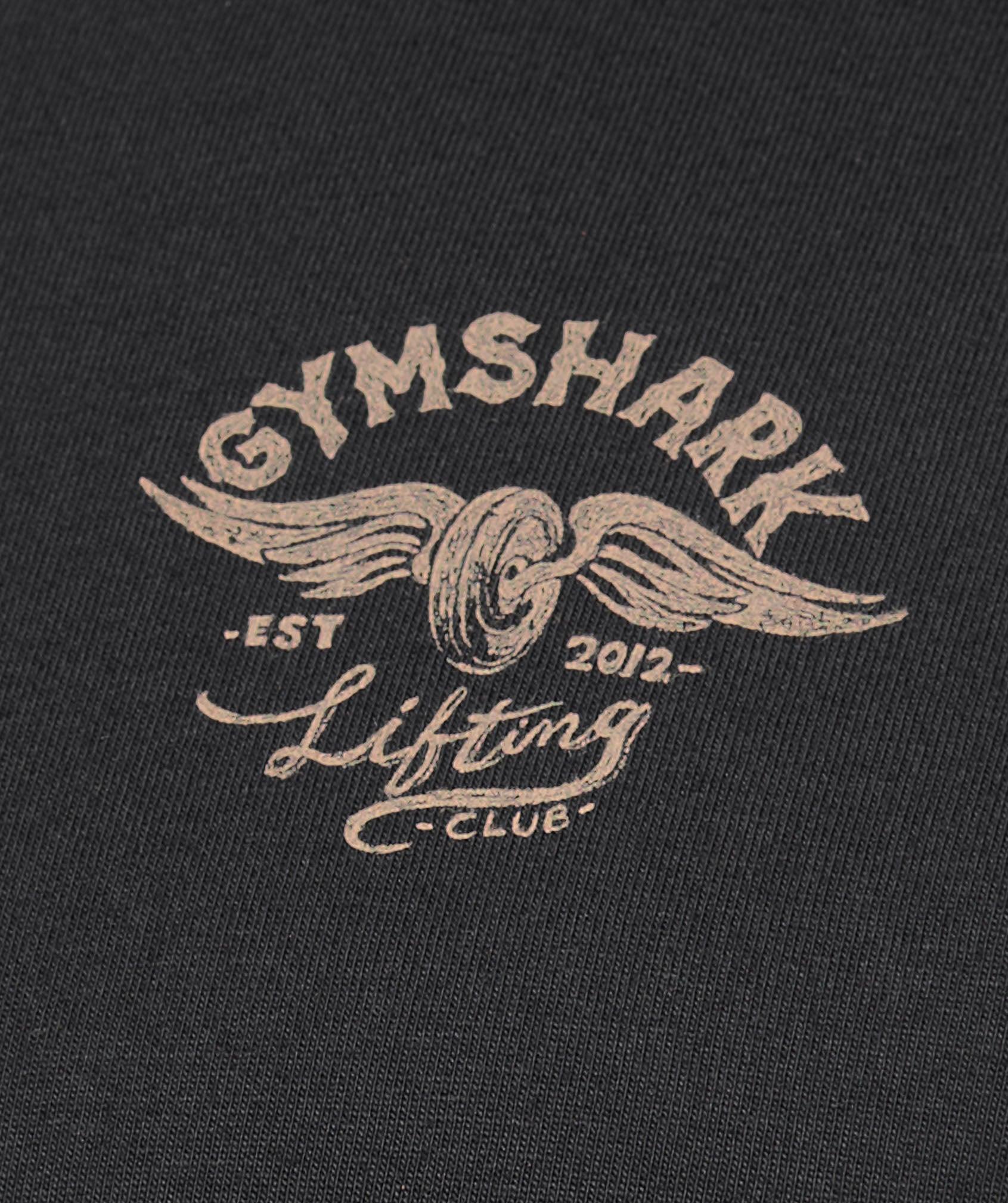 Gymshark Flying Weights Long Sleeve T-Shirt - Black Male Product Image