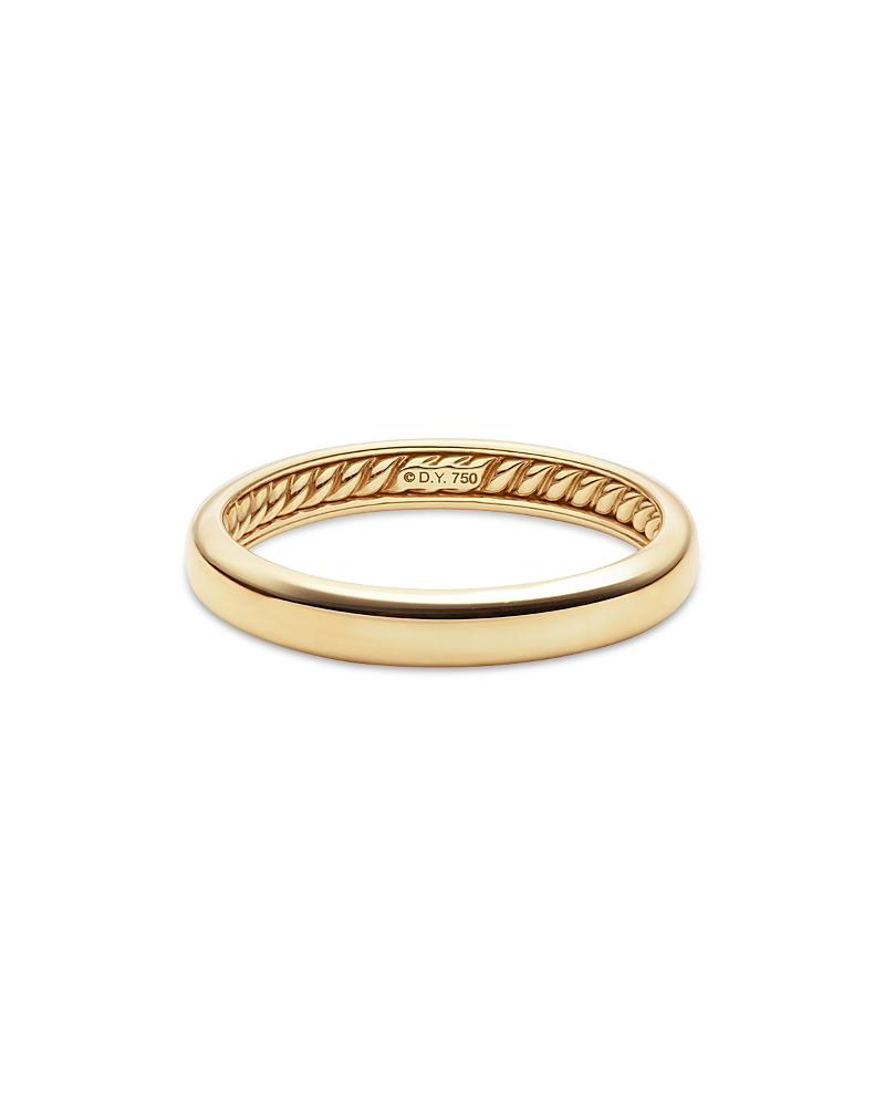 Mens DY Classic Band Ring in 18K Yellow Gold Product Image