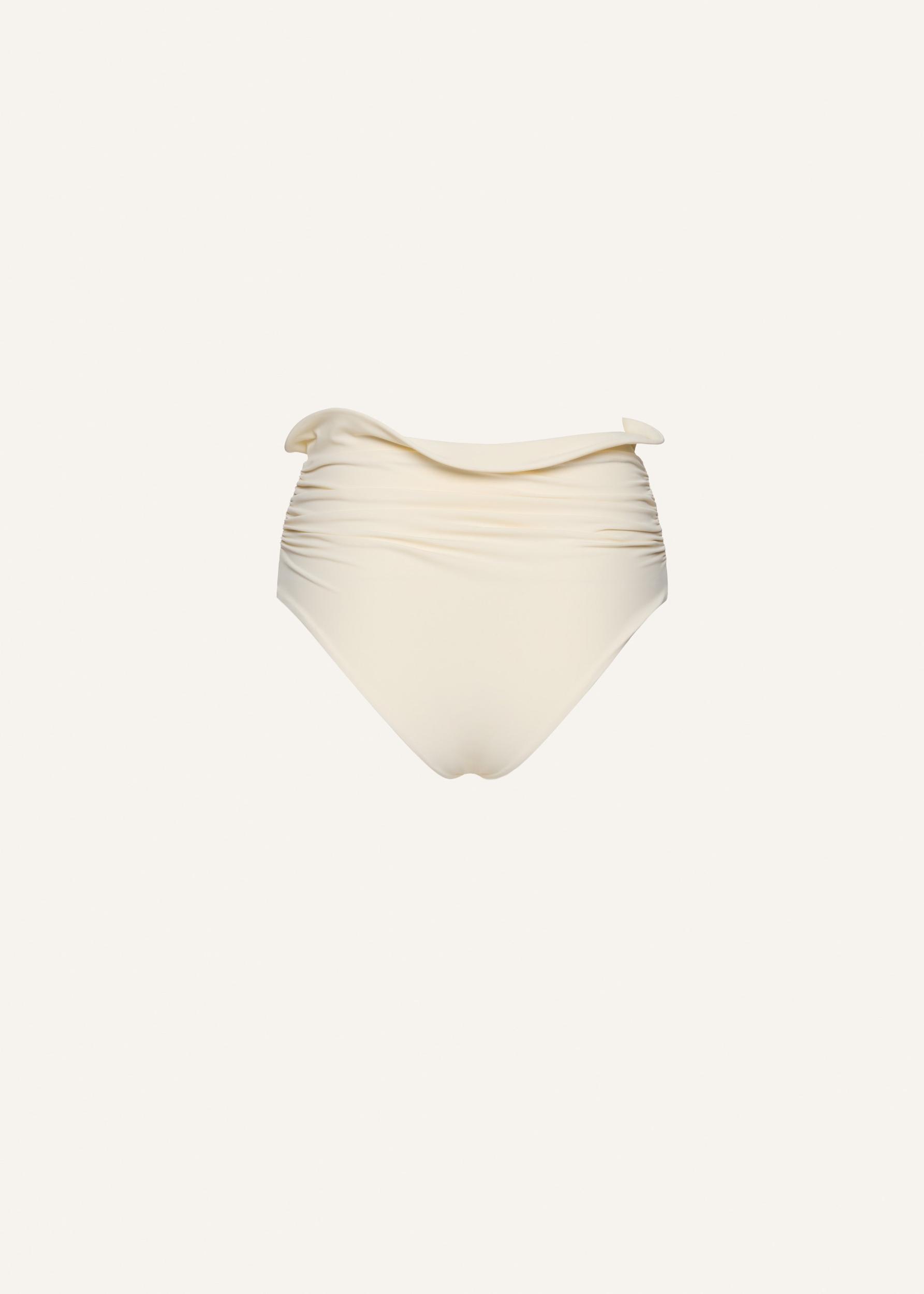 Sculpted waist swim bottom in cream Product Image
