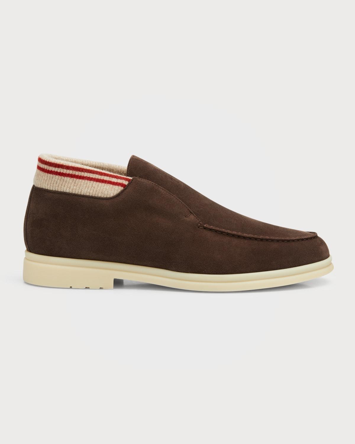 mens shearling lined chukka boots
