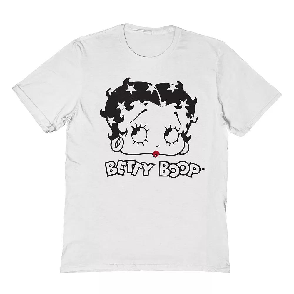 Men's Betty Boop T-Shirt, Size: Medium, White Product Image