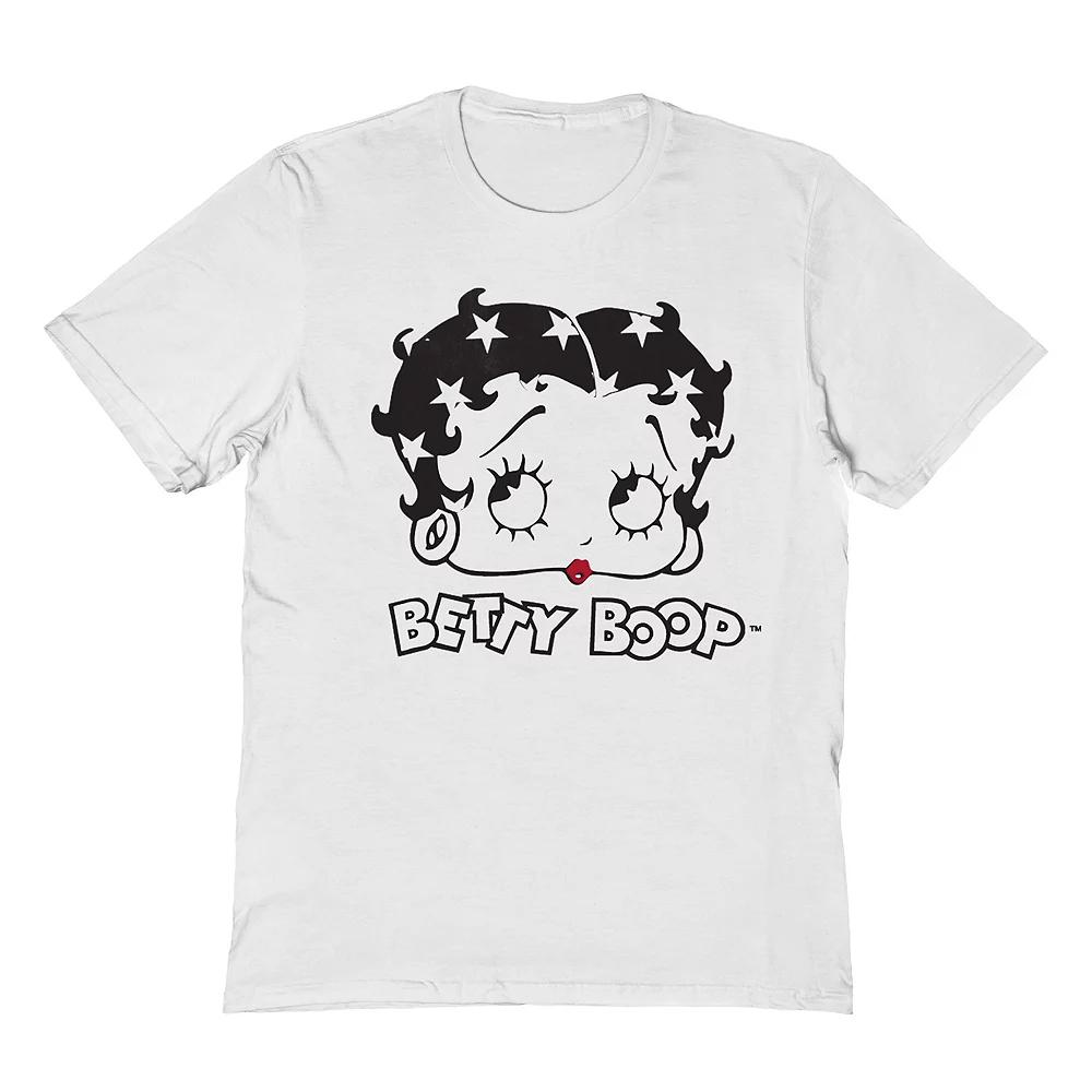 Men's Betty Boop T-Shirt, Size: Medium, White Product Image