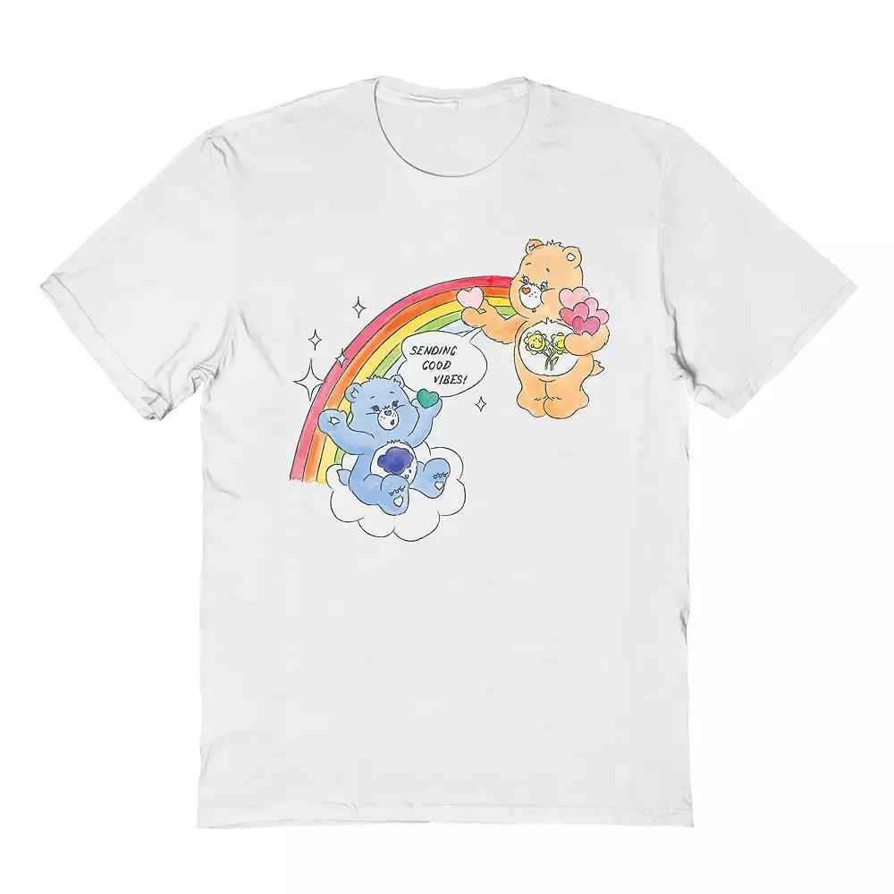 Men's Care Bear T-Shirt, Size: Large, White Product Image