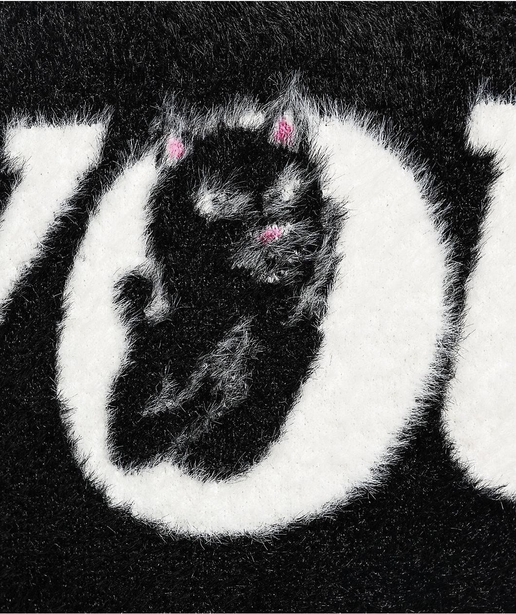 RIPNDIP F.U.U.F.F. Black & White Fuzzy Sweater Product Image