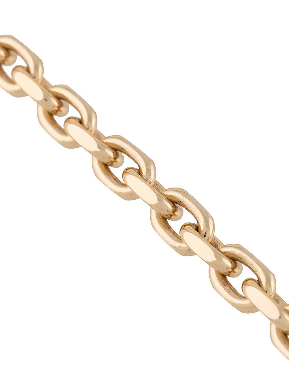 gold-plated chain-link necklace Product Image