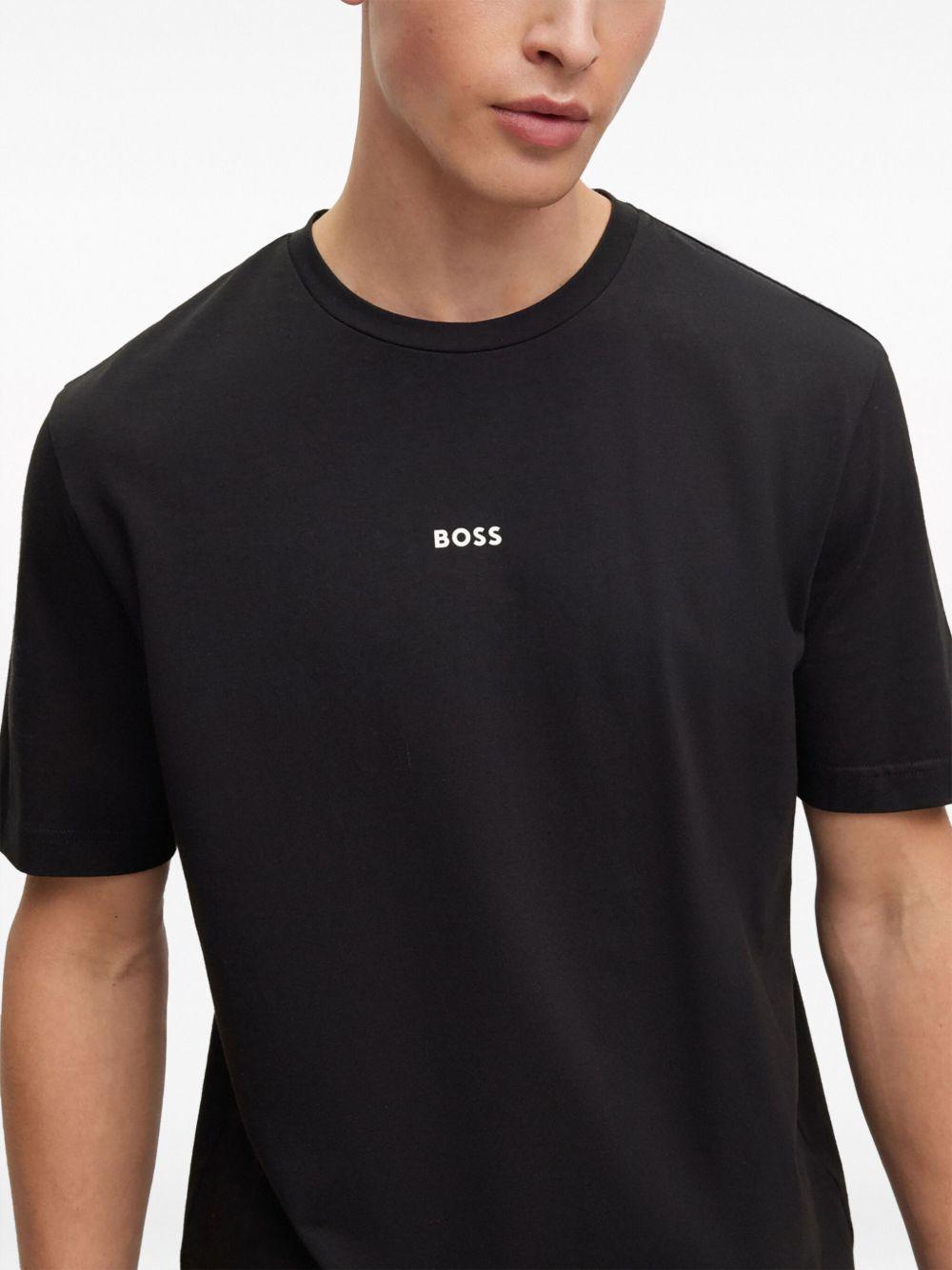 HUGO BOSS Relax Mens Gift-boxed Pyjamas In Cotton With Logo And Monograms In Black Product Image