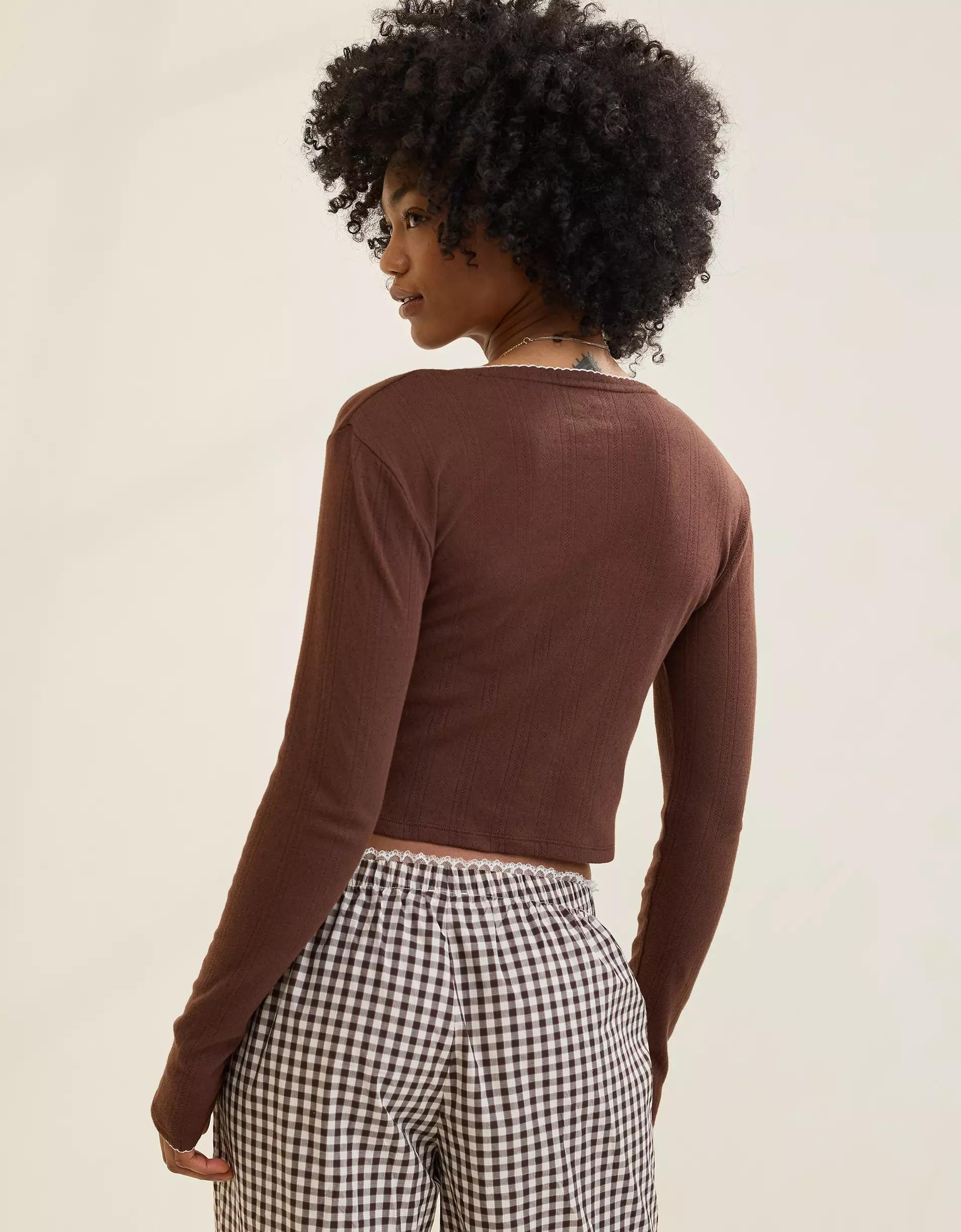 Aerie Off-Duty Pointelle Cardigan Product Image