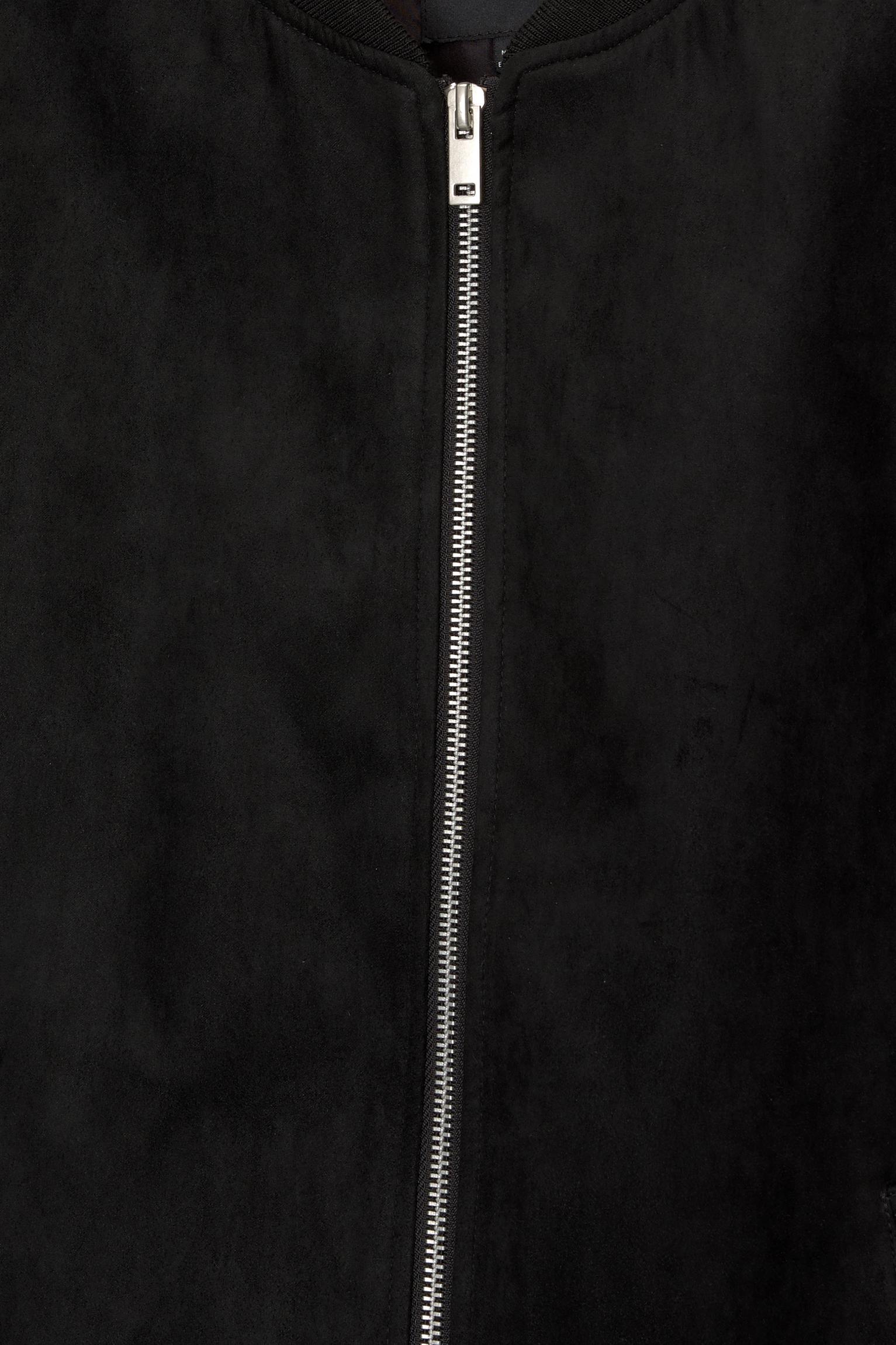 Faux suede bomber jacket Product Image