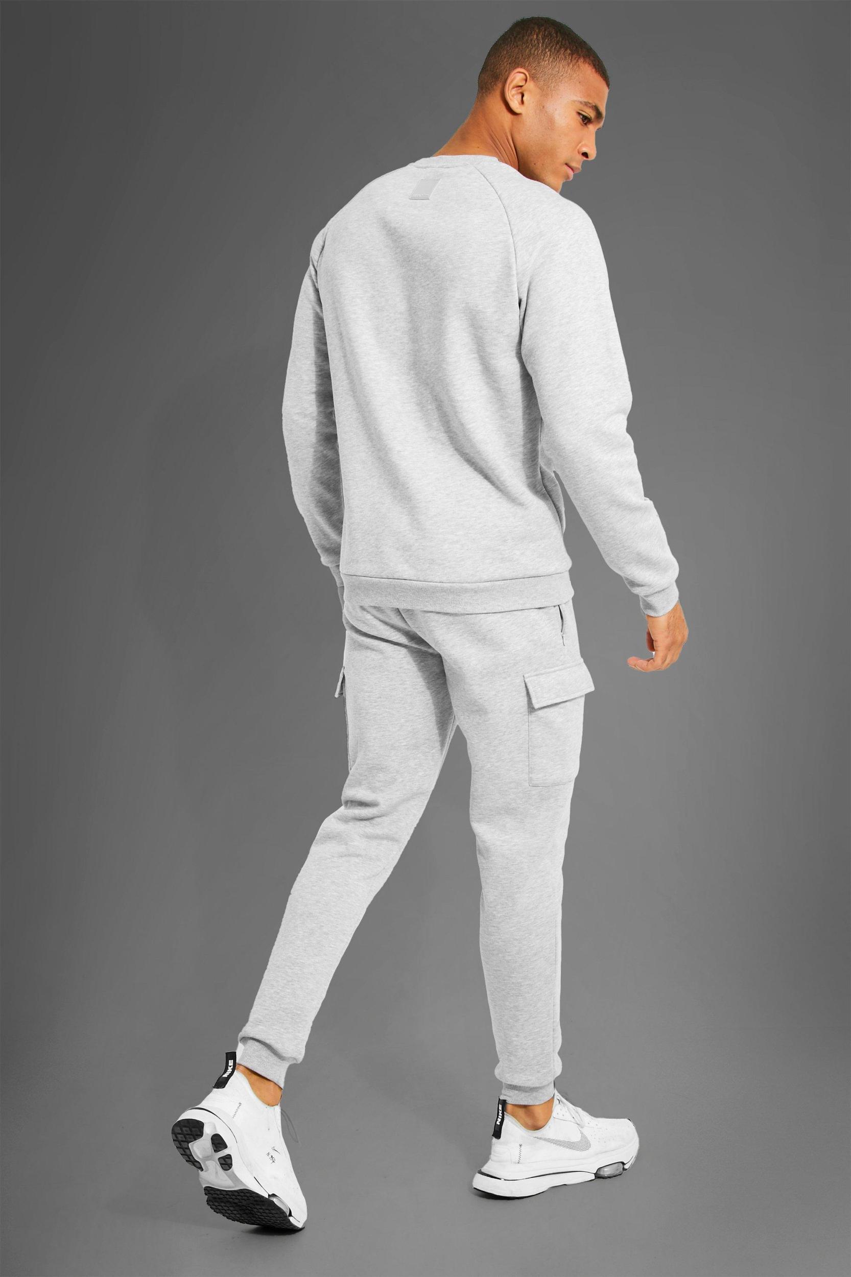 Man Active Workout Cargo Sweatpants | boohooMAN USA Product Image