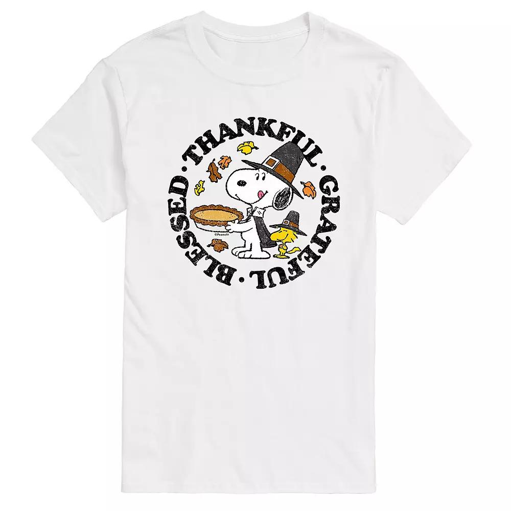 Men's Peanuts Thankful Grateful Blessed Tee,  Product Image