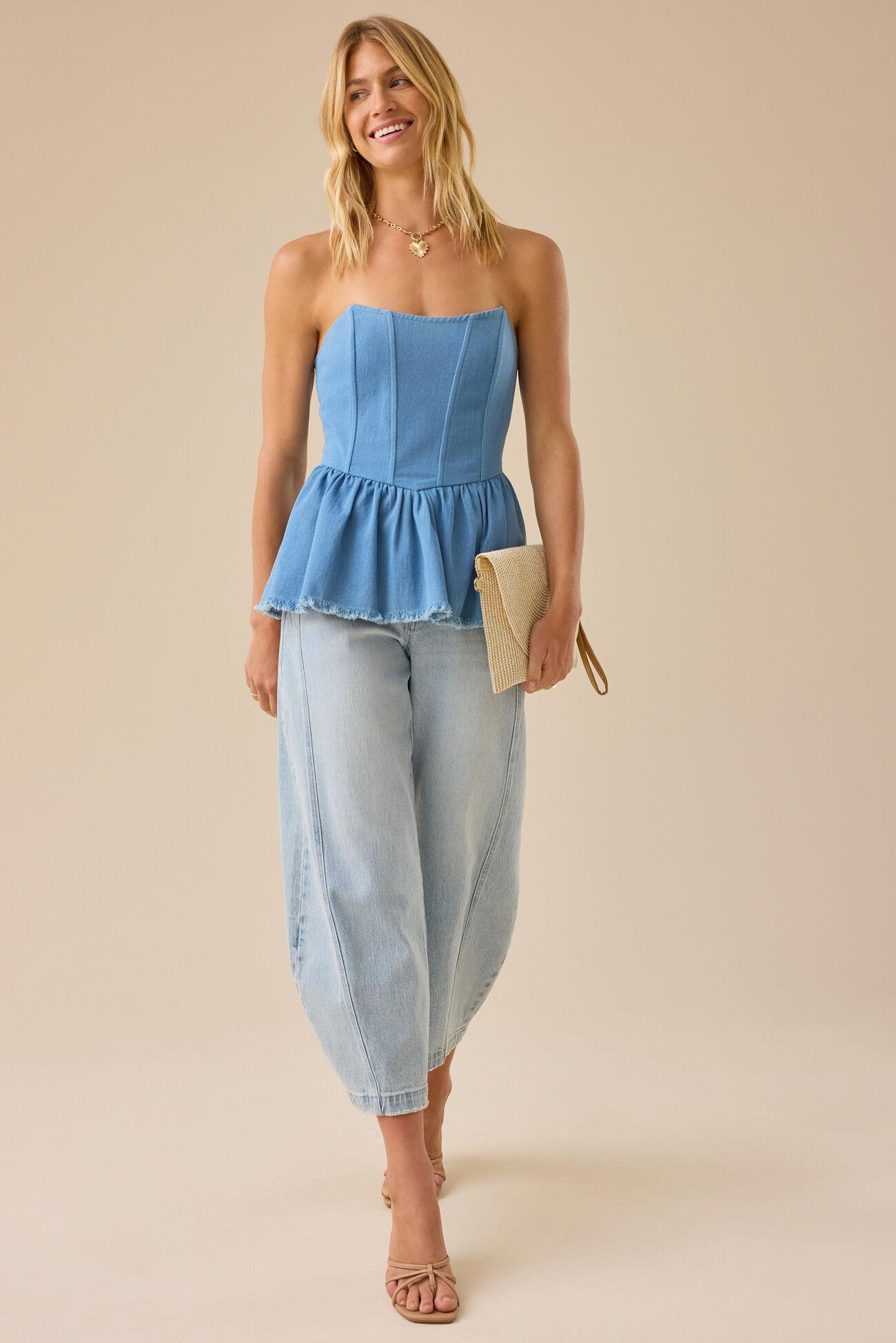 Erica Sleeveless Peplum Top Product Image