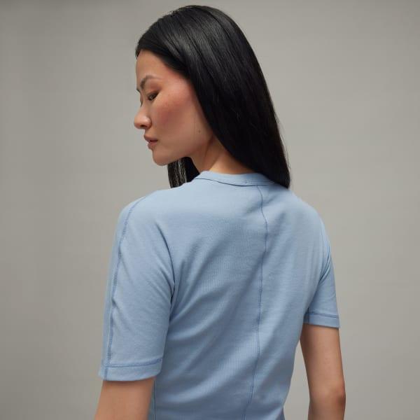 adidas Y-3 Fitted Short Sleeve Tee Black L Womens Product Image