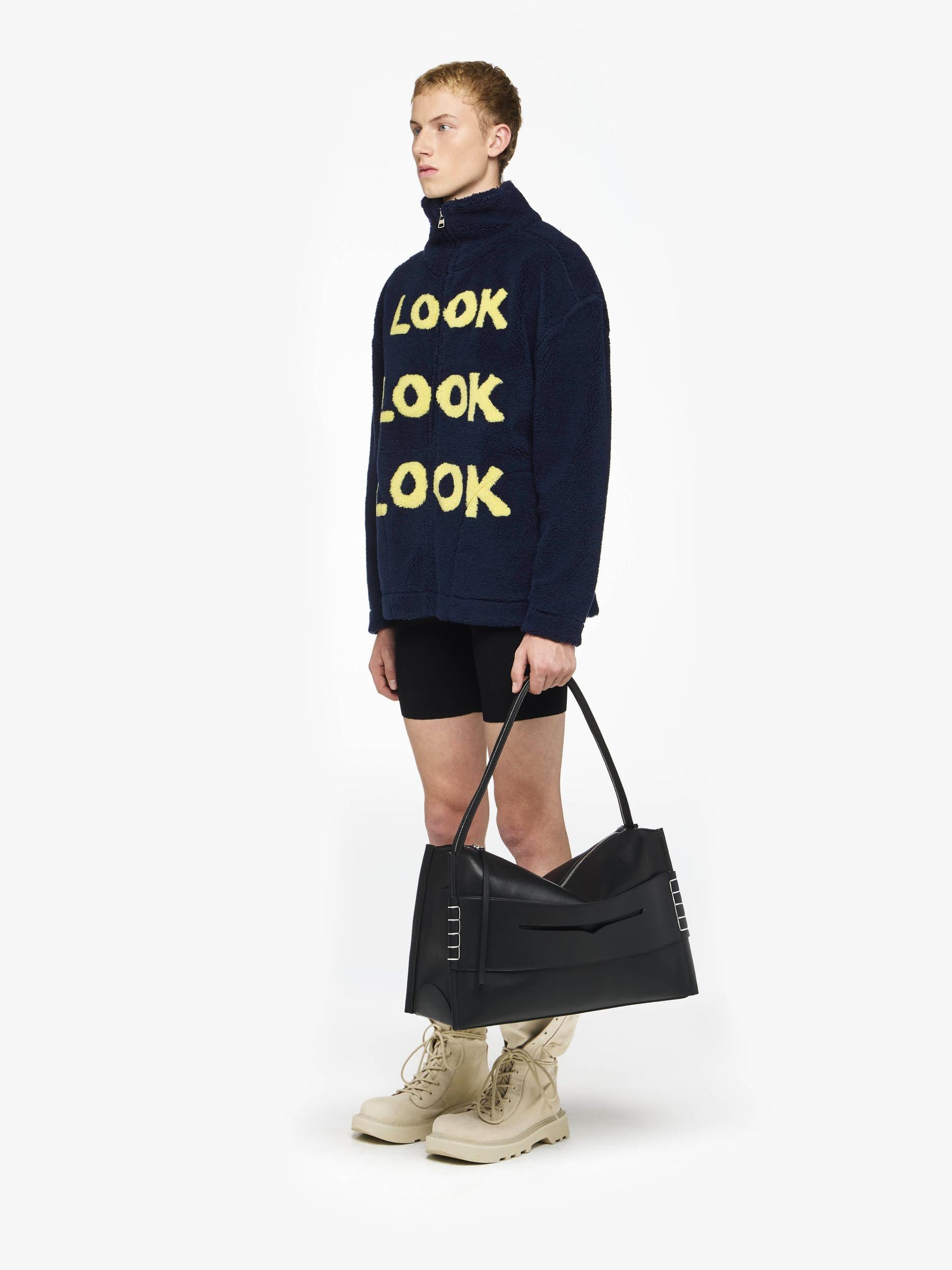 "LOOK LOOK LOOK" ZIP FRONT JACKET Product Image