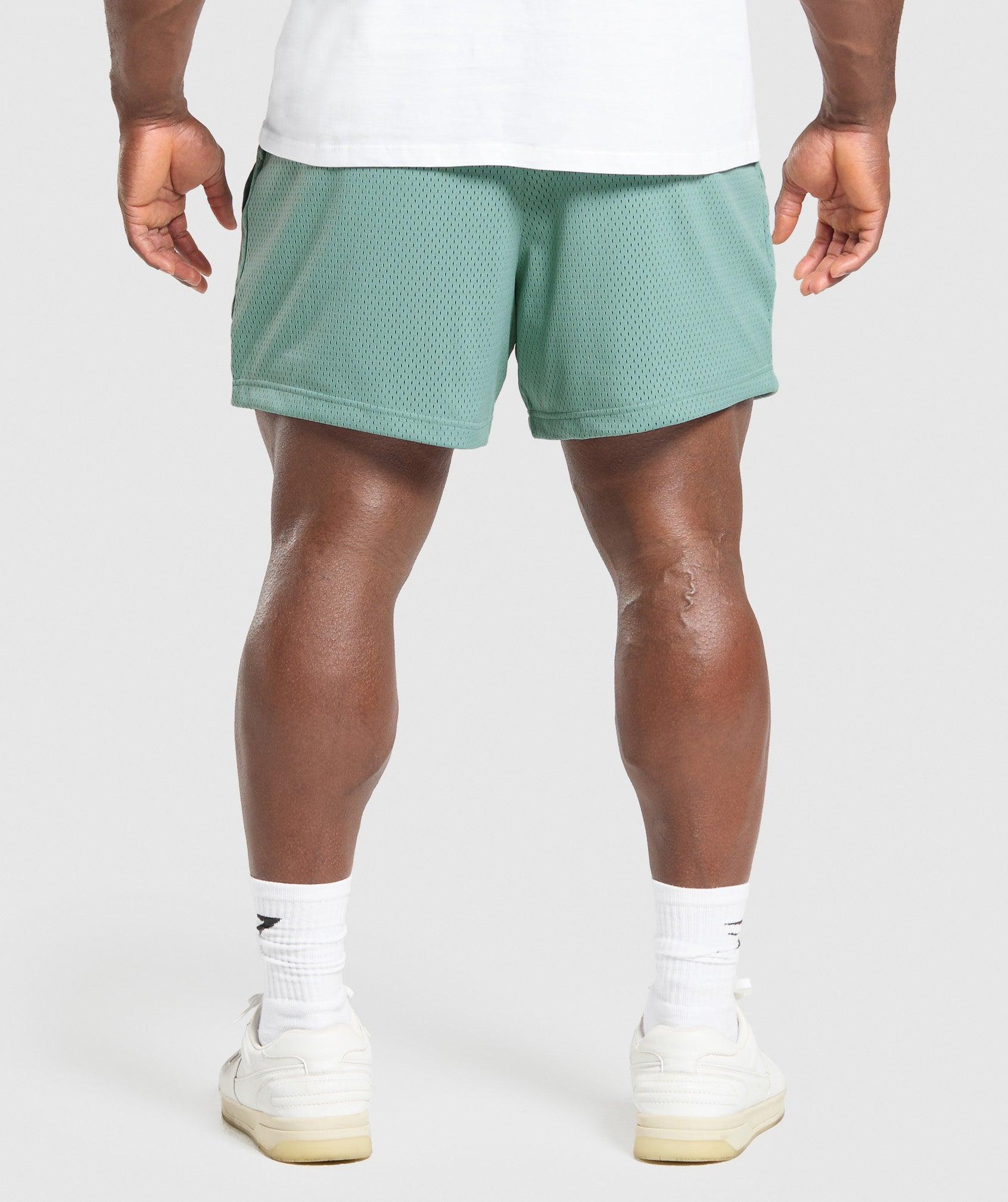 Gymshark Lifting Mesh 5" Shorts - Celeste Blue Male Product Image