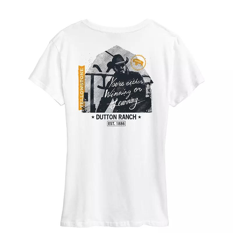 Women's Yellowstone Winning Or Learning Graphic Tee, Girl's,  Product Image