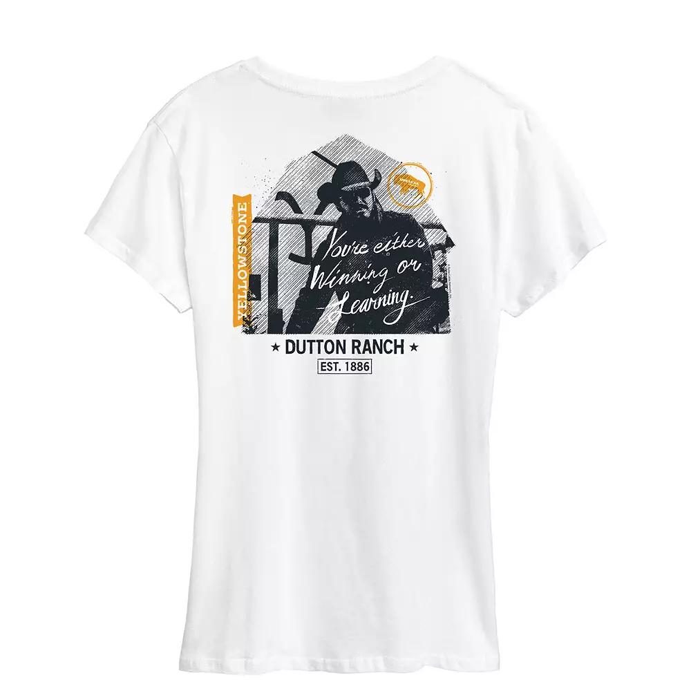 Women's Yellowstone Winning Or Learning Graphic Tee, Girl's,  Product Image