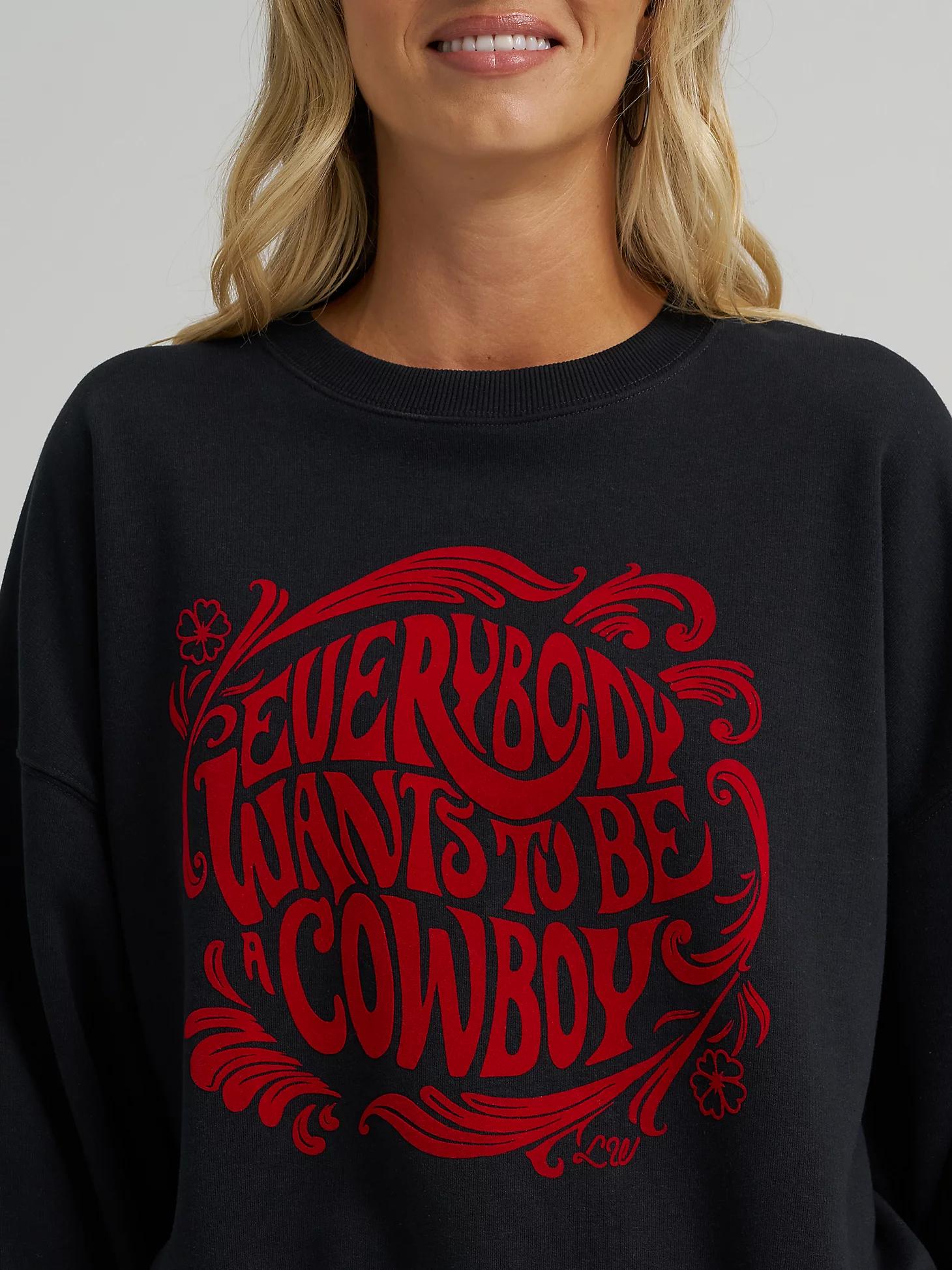 Wrangler x Lainey Wilson Cowboy Crewneck Pullover | Women's JACKETS & OUTERWEAR | Wrangler® Product Image