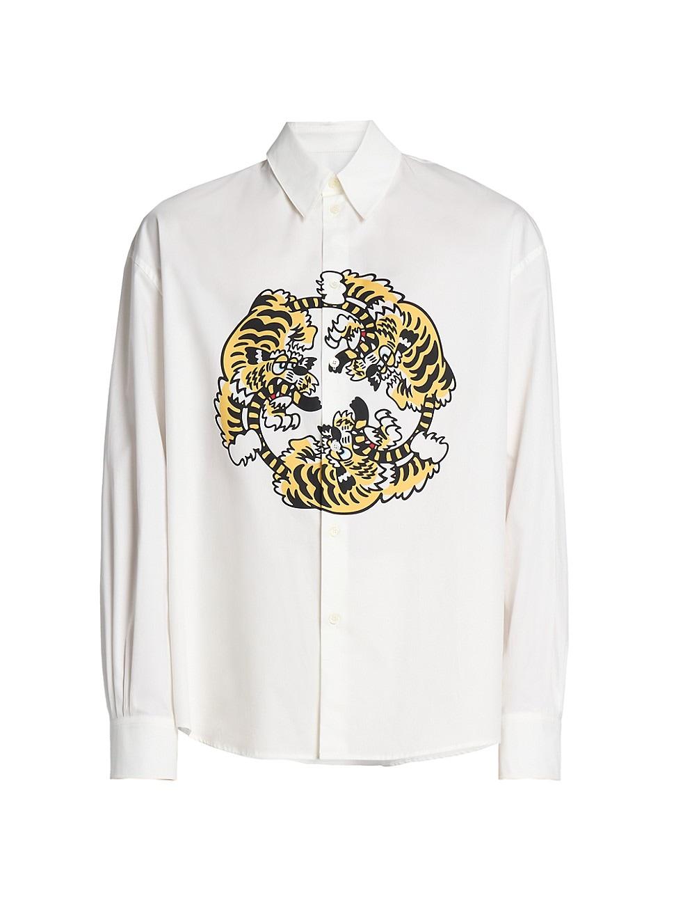 Mens Kenzo Verdy Market Tiger Cotton Shirt Product Image