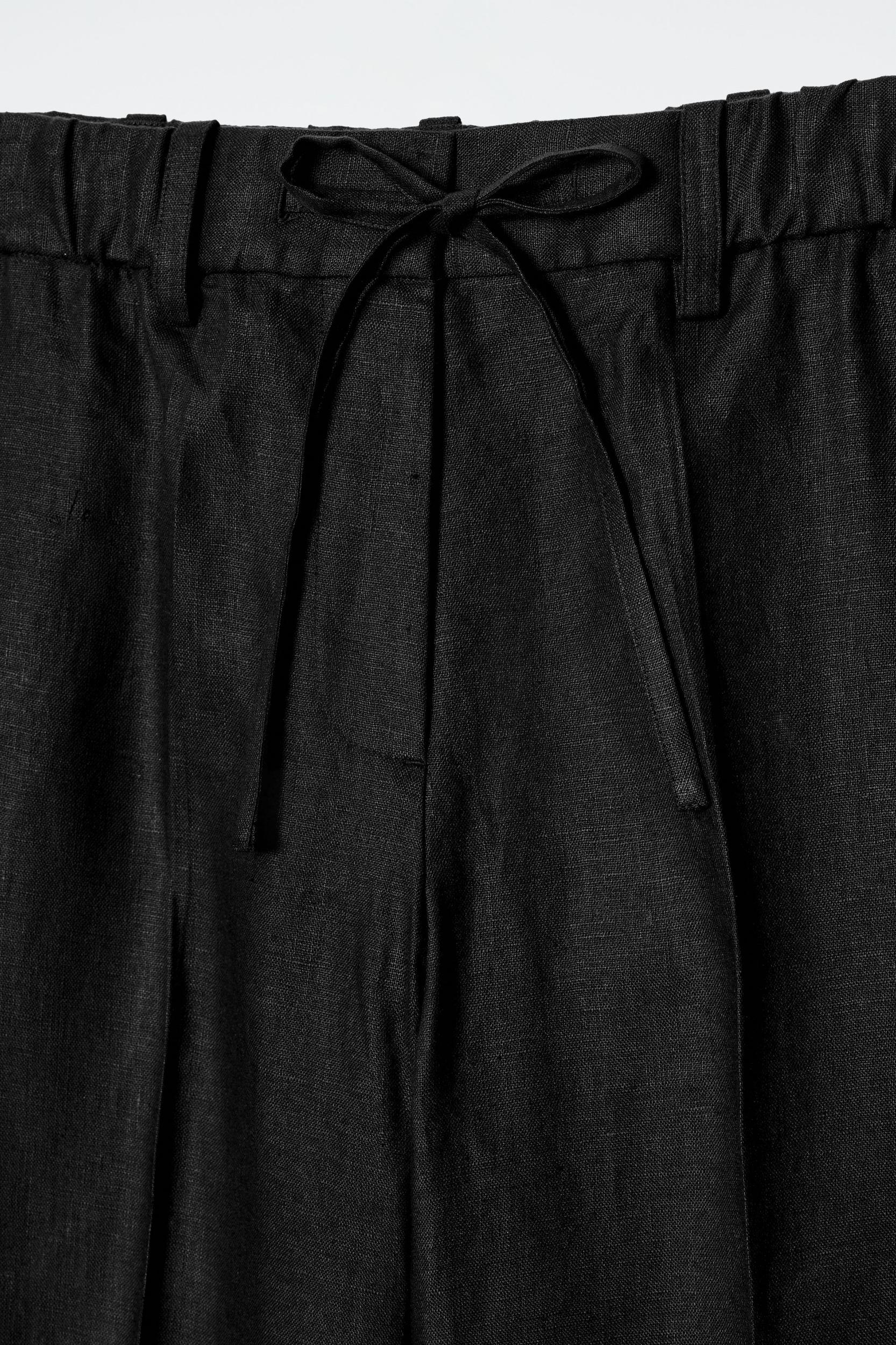 LINEN DRAWSTRING PANTS Product Image