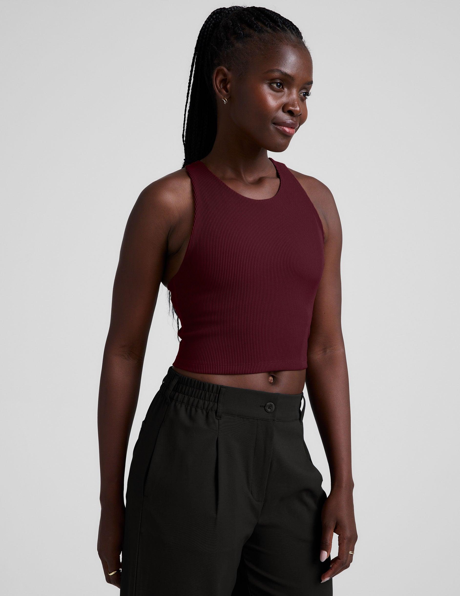 Refocus Ribbed Cropped Tank Product Image