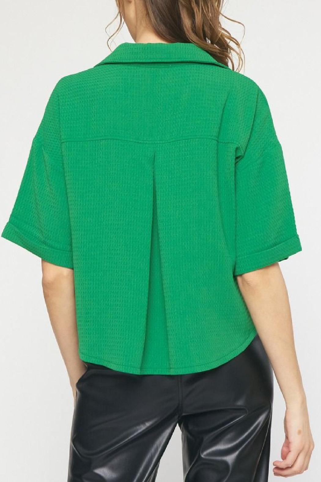 Waffled Button Up Product Image