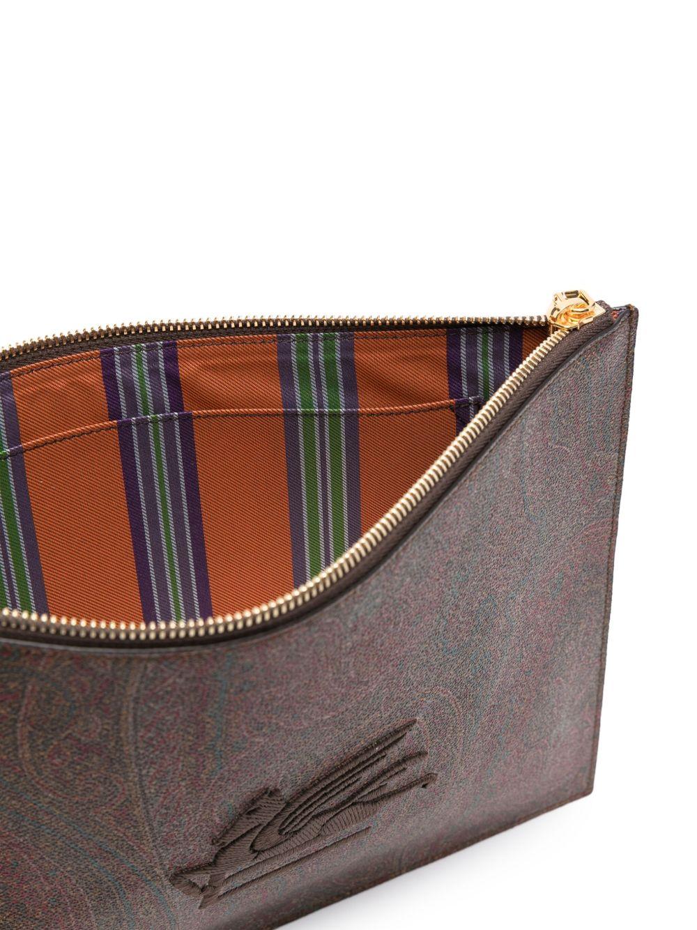 paisley-jacquard clutch bag Product Image