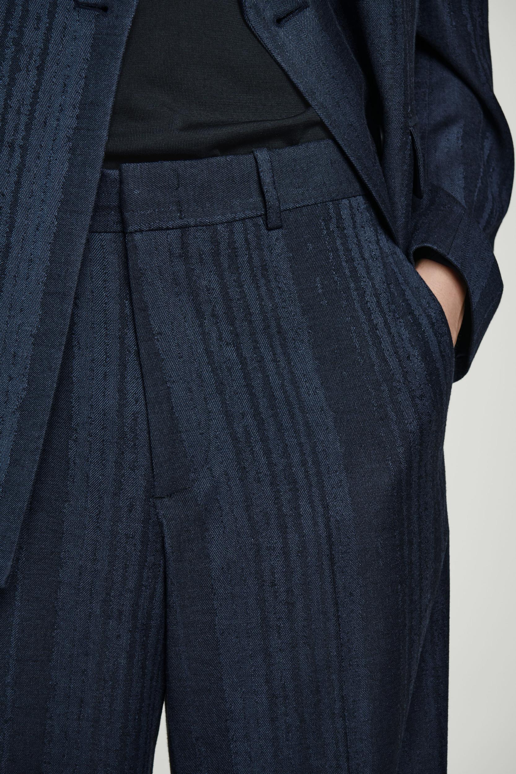 JACQUARD STRAIGHT-LEG PANTS Product Image