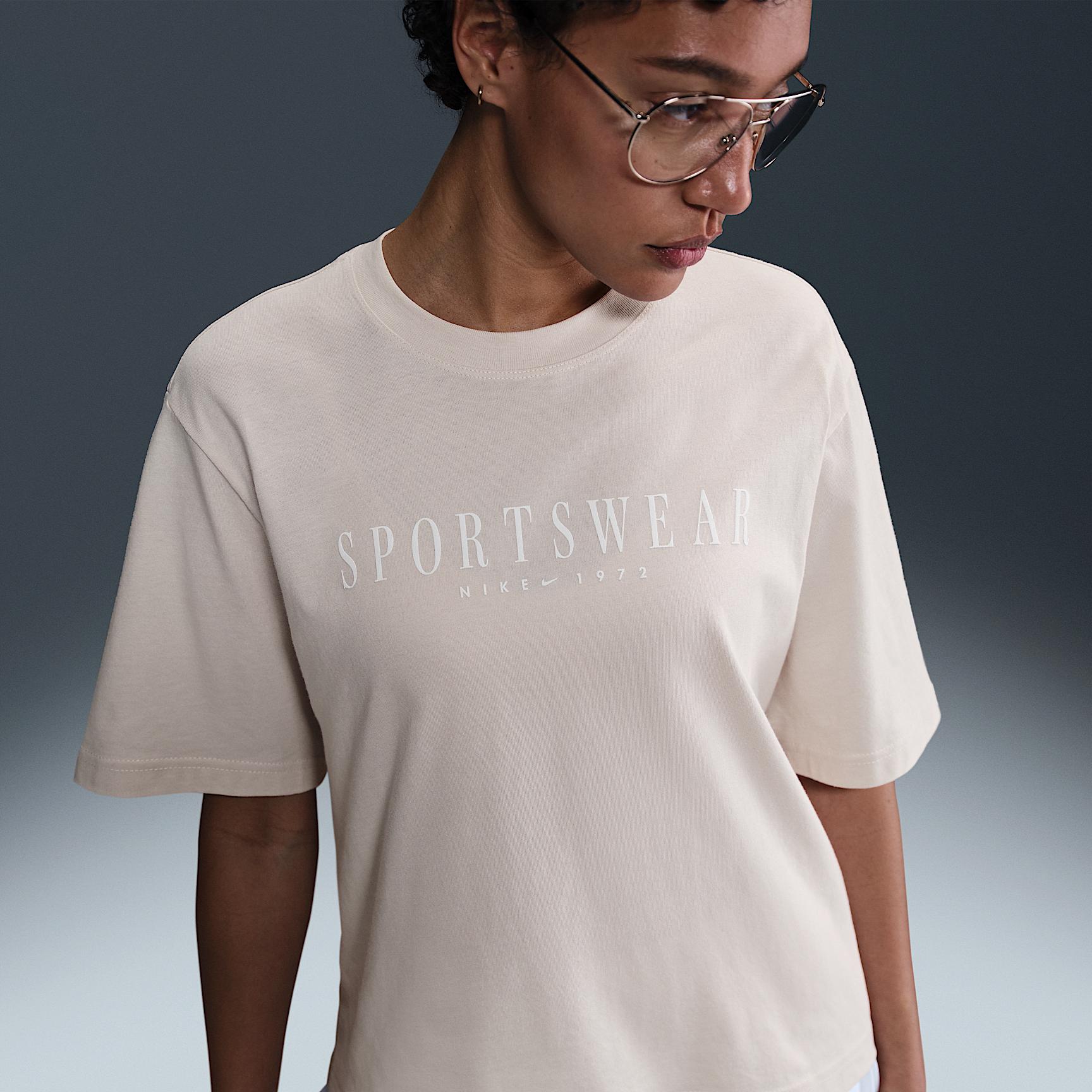 Womens Nike Sportswear Boxy T-Shirt | HV4653-104 Product Image