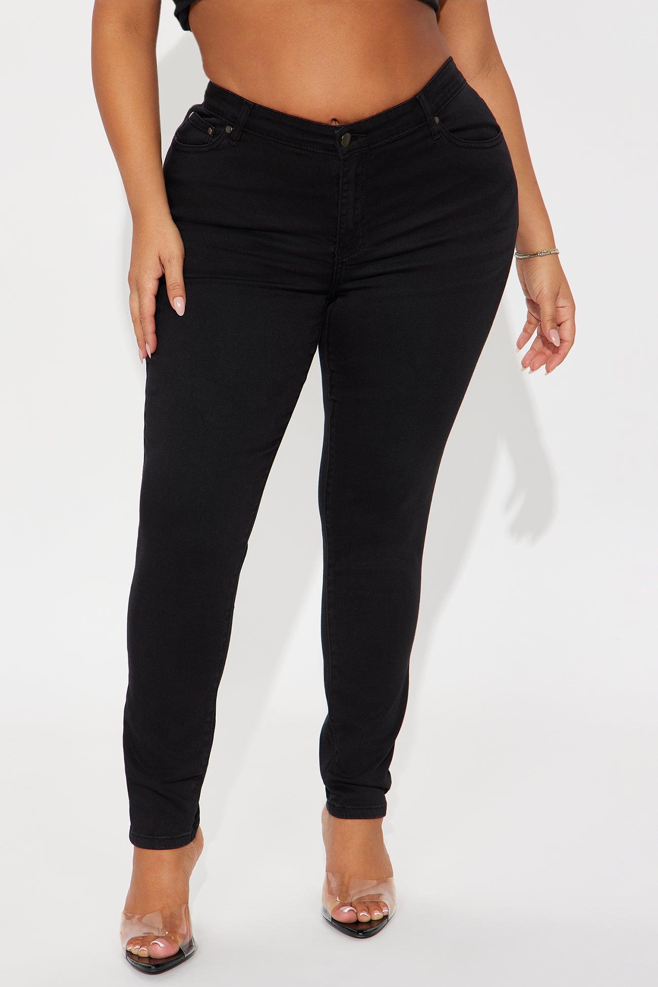 Classic Premium Mid Rise Skinny Jeans - Black Female Product Image