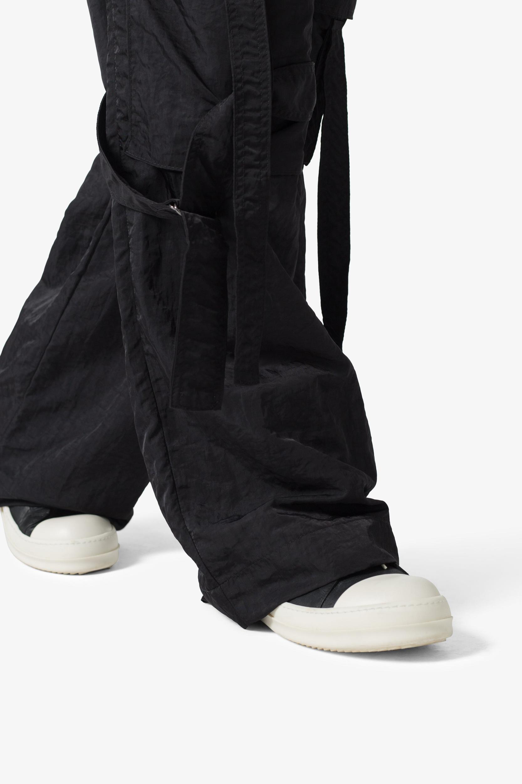 Ultra Baggy Strap Cargo Pants - Black Product Image