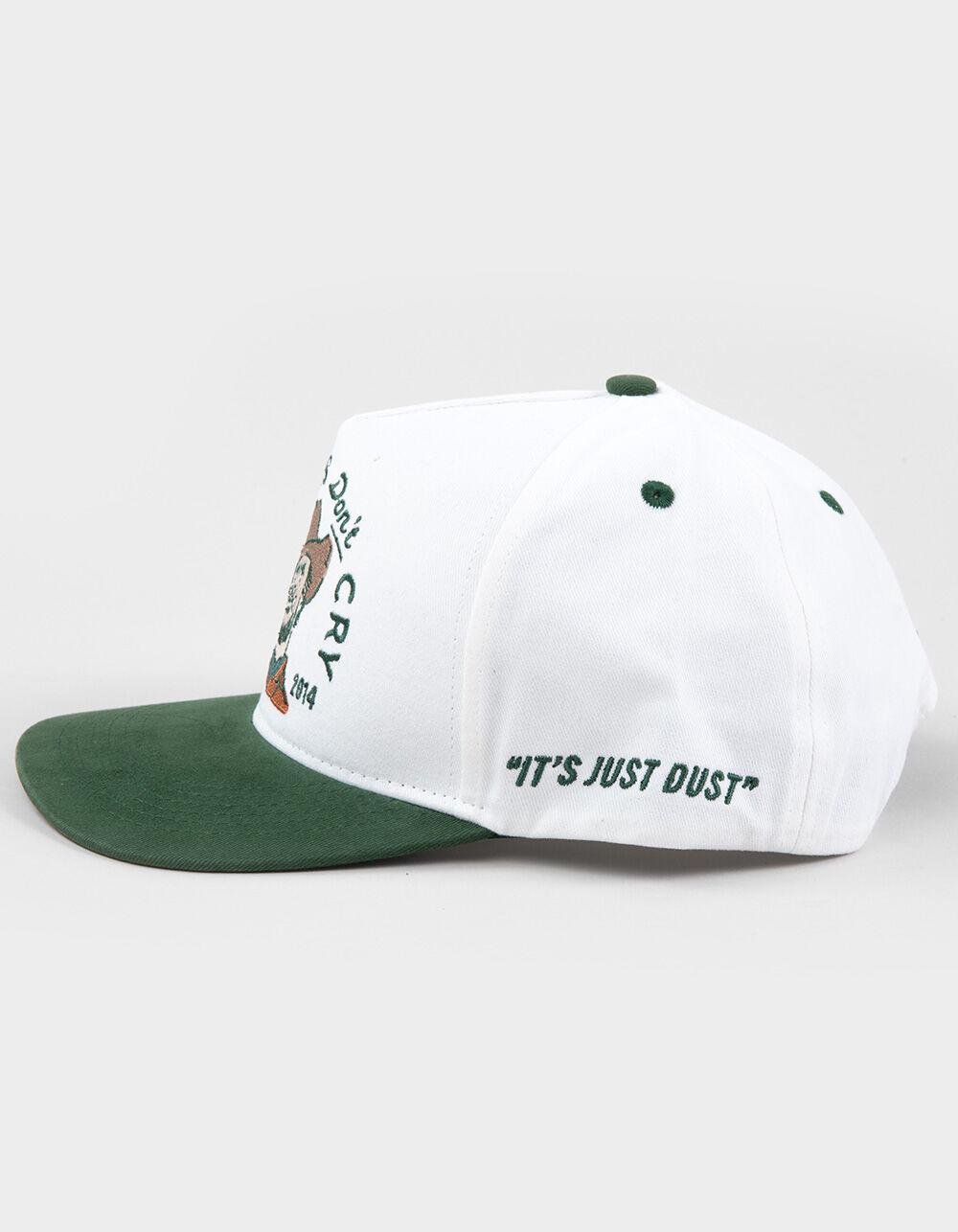 SENDERO PROVISIONS CO. Cowboys Don't Cry 5 Panel Snapback Hat - WHT/GREEN Product Image