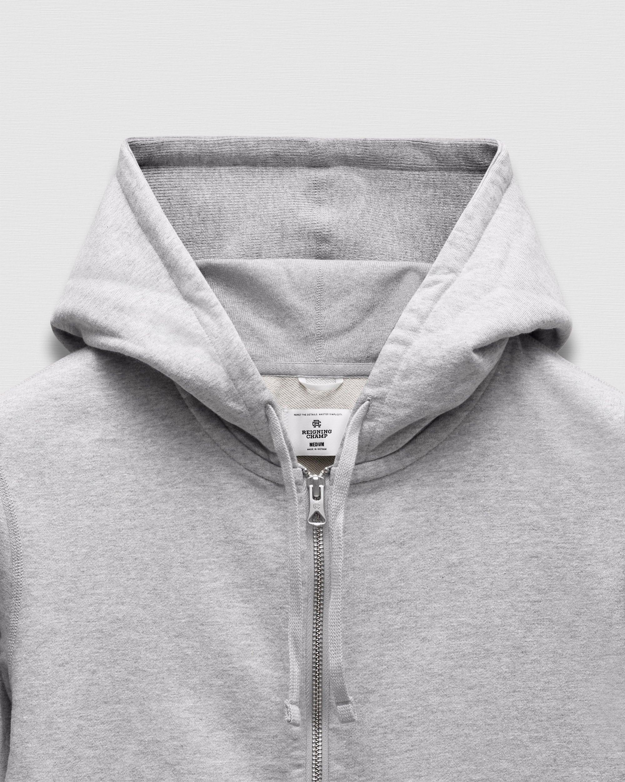 Midweight Terry Slim Zip Hoodie Male Product Image