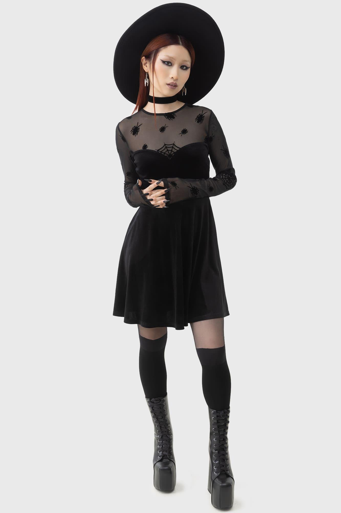 Here Lies Beetlejuice Mini Dress Female Product Image