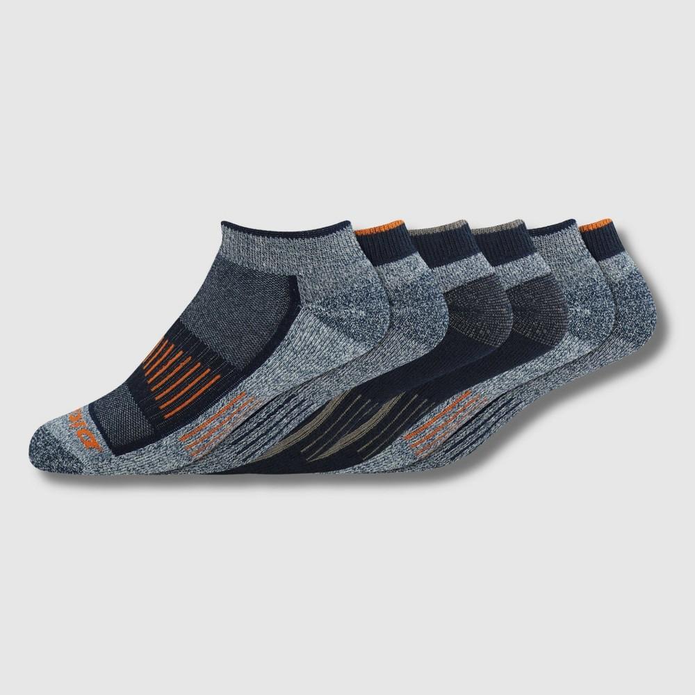 Dickies Men's 6pk Outdoor Navigator No Show Socks - Blue/Orange/Gray 6-12: Midweight Knit, Tagless Design Product Image
