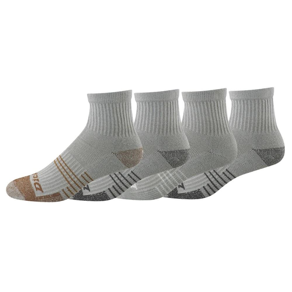 Dickies Men's 4pk HYDRO-COOL Quarter Socks - Gray 6-12: Lightweight, Tagless, Polyester Product Image
