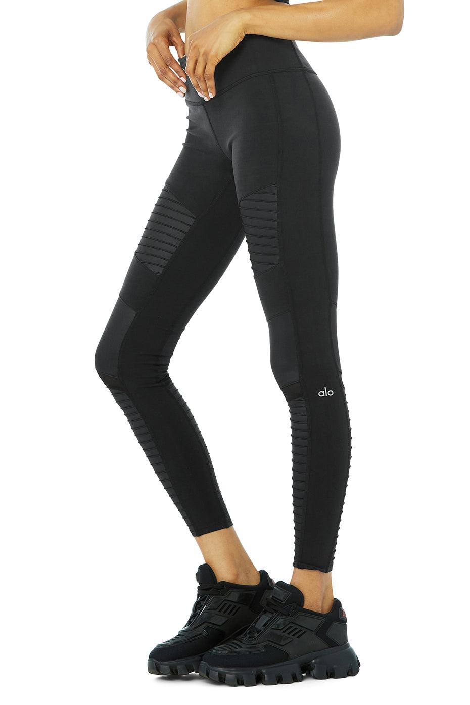 Moto Legging - Black/Black Glossy Product Image