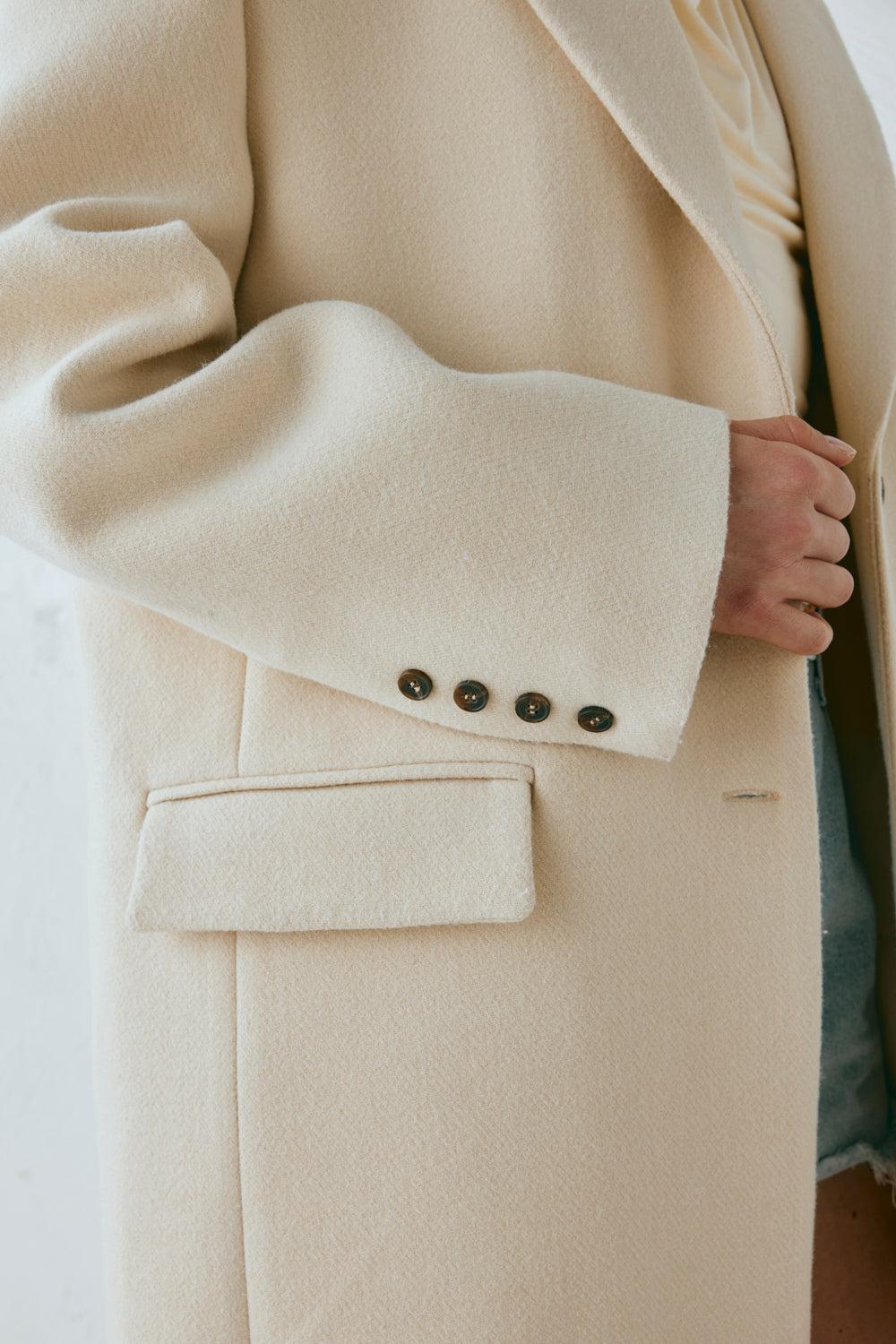 Dua Trench Coat Cream Product Image