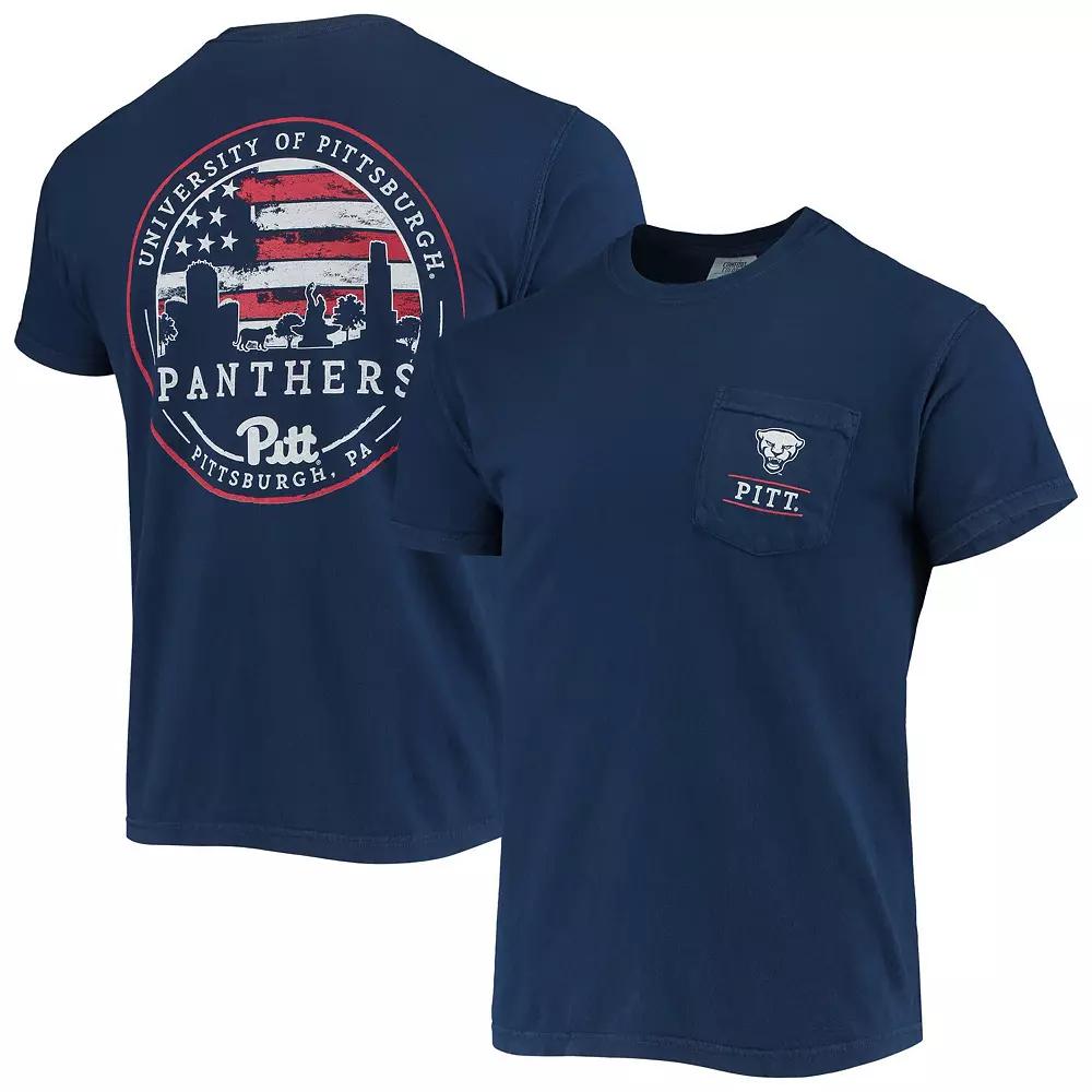 Men's Navy Pitt Panthers Campus Americana T-Shirt,  Product Image