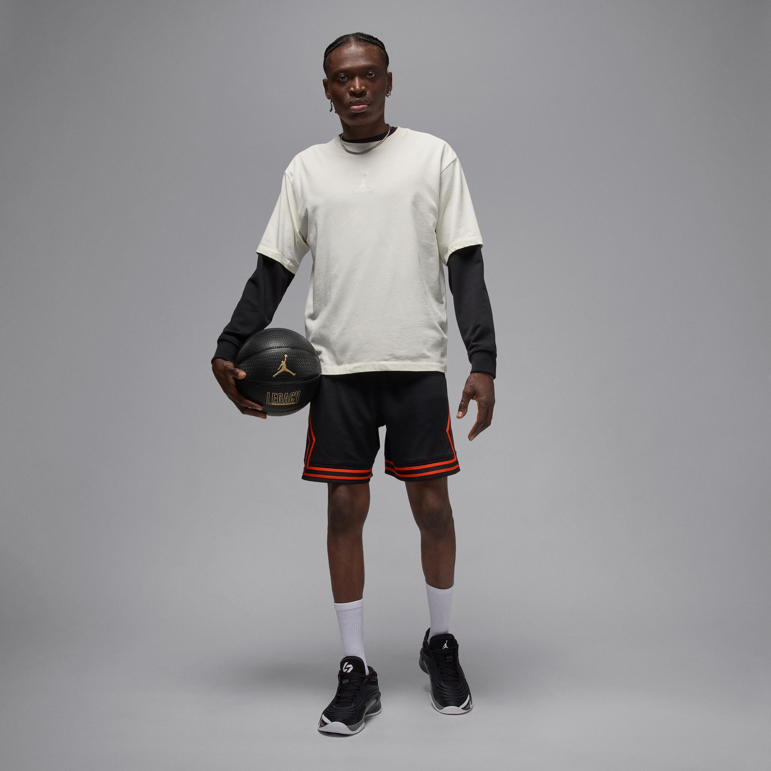 Mens Jordan Sport Dri-FIT Mesh Diamond Shorts | HF9910-011 Product Image