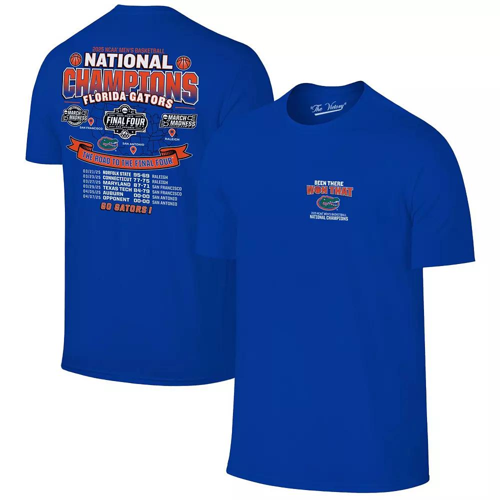 Youth Original Retro Brand Royal Florida Gators 2025 NCAA Men's Basketball National Champions T-Shirt, Size: Large, Blue Product Image