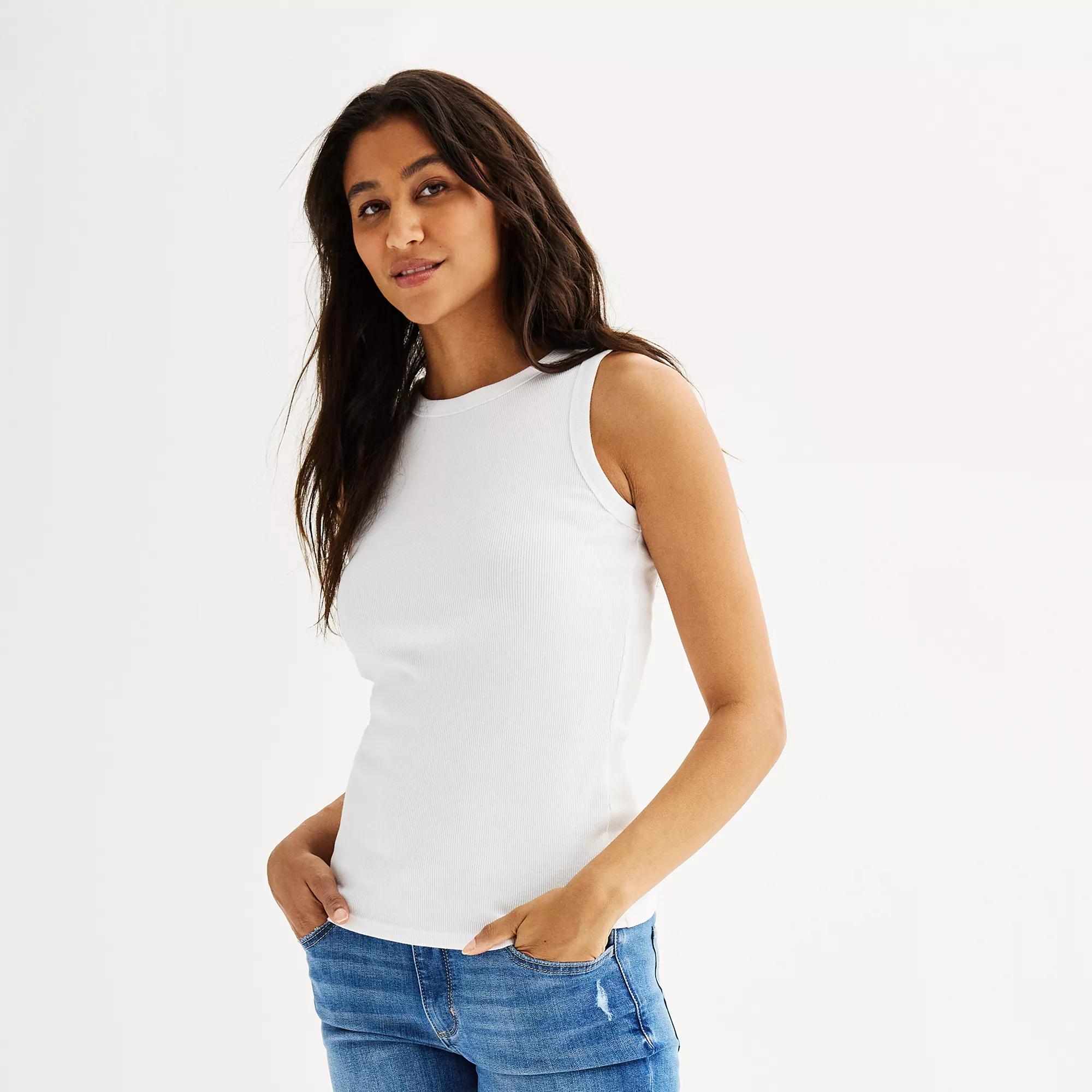 Petite Sonoma Goods For Life® High Neck Layering Tank Top, Women's,  Product Image